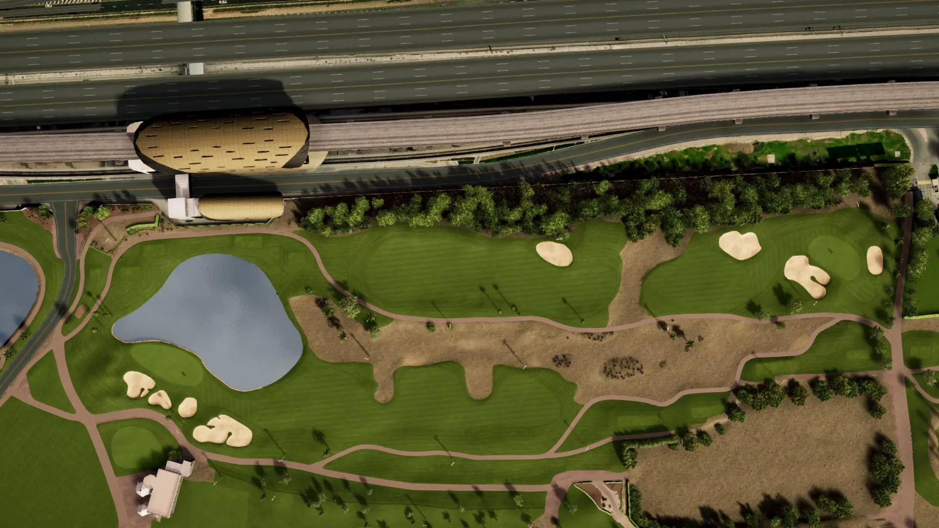 Hole 10 at Emirates Golf Club - Faldo Course