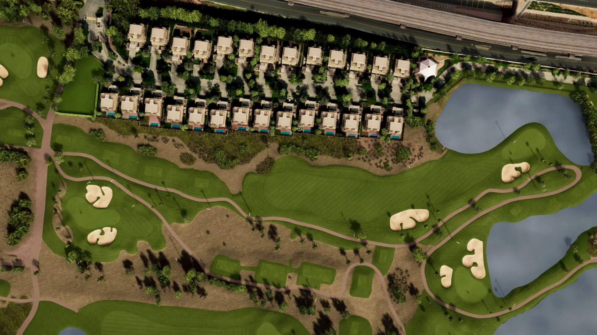 Hole 11 at Emirates Golf Club - Faldo Course