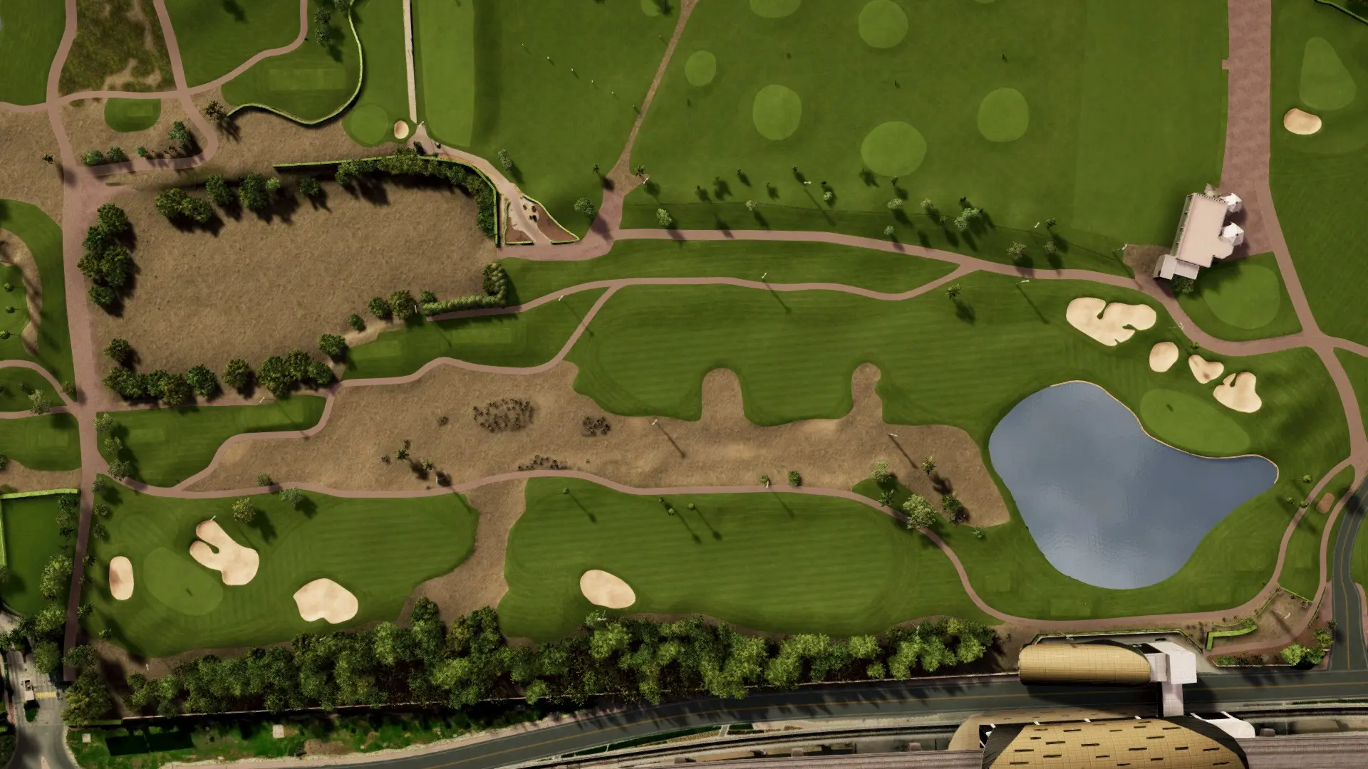 Hole 18 at Emirates Golf Club - Faldo Course