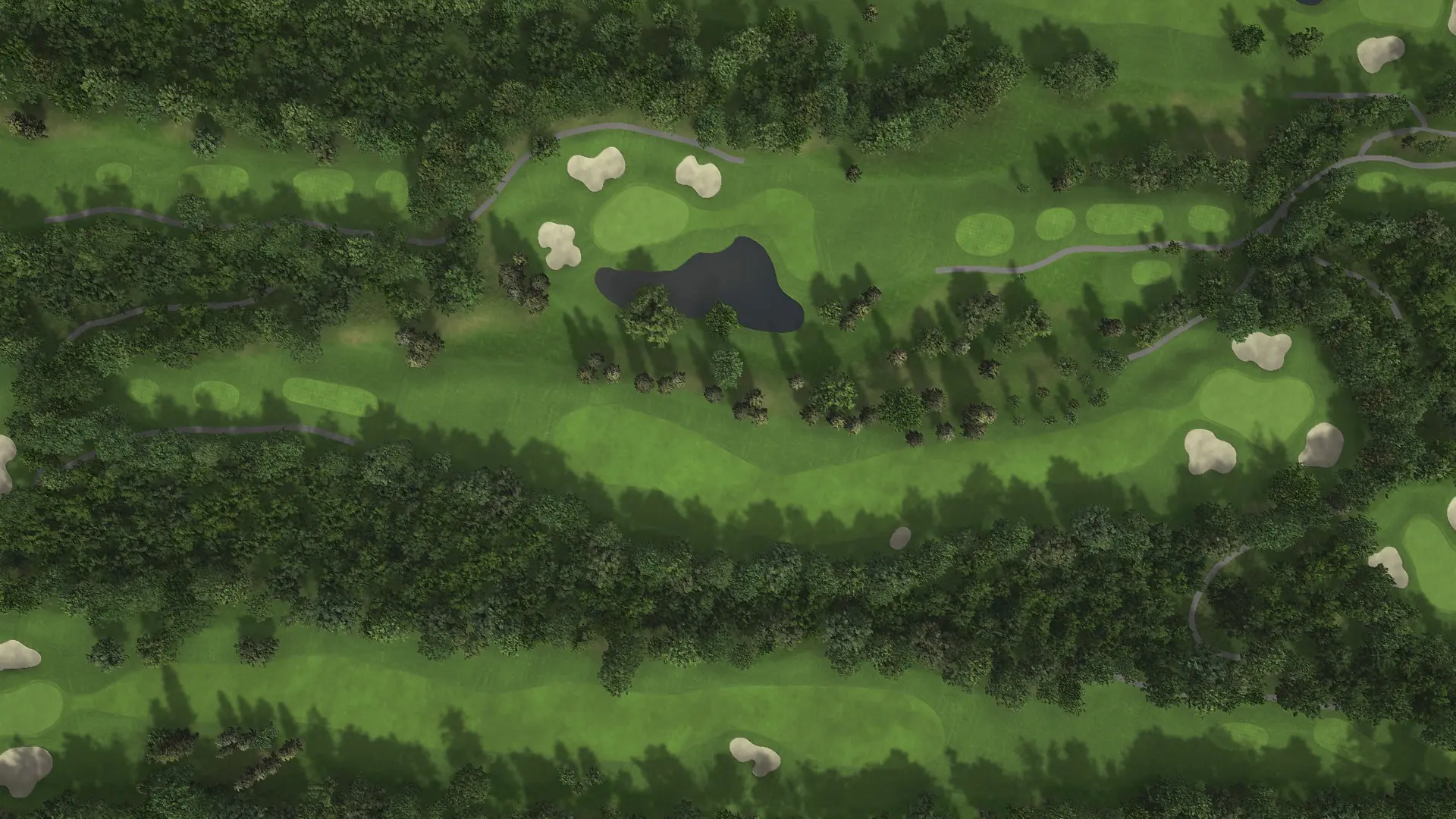 Hole 2 at Eniwa CC: Mashu and Shikotsu