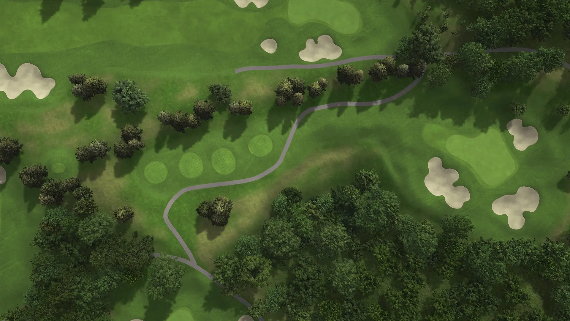 Hole 4 at Eniwa CC: Mashu and Shikotsu