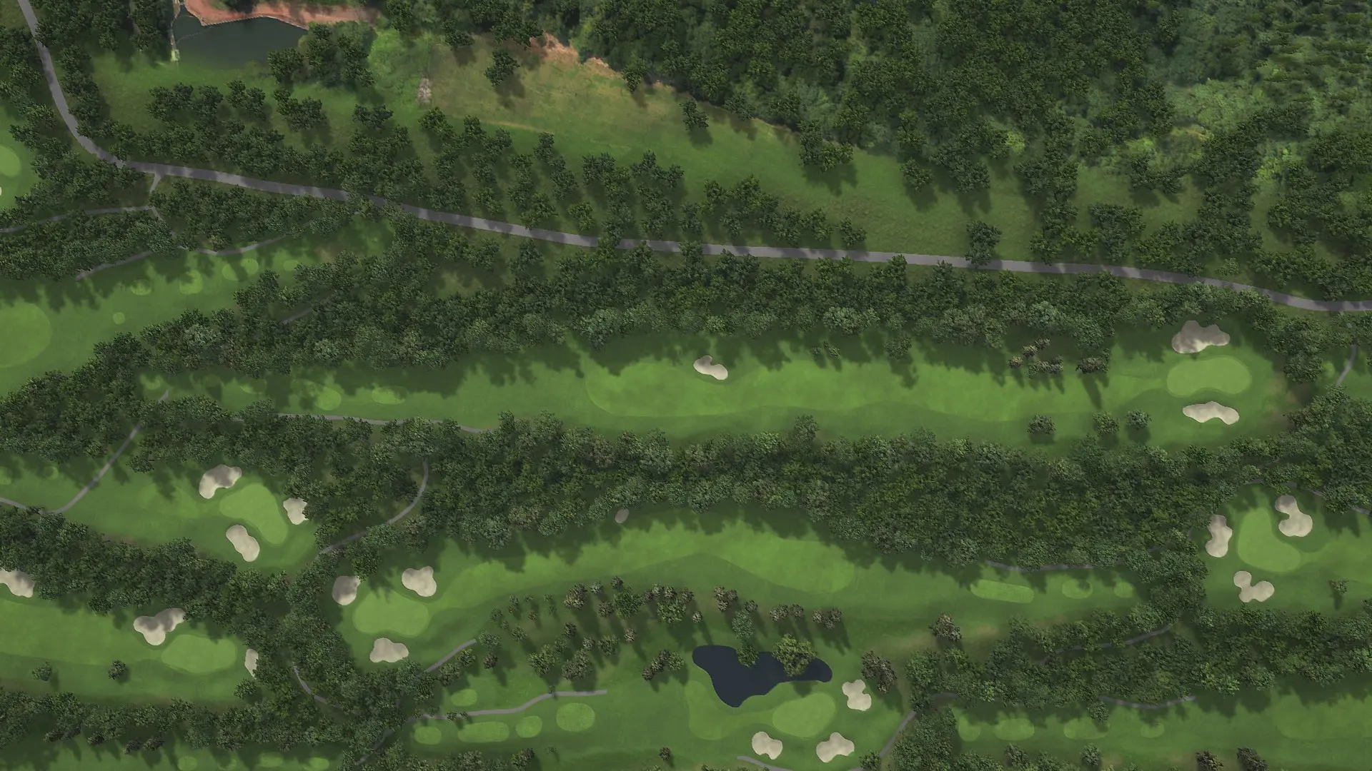 Hole 8 at Eniwa CC: Mashu and Shikotsu