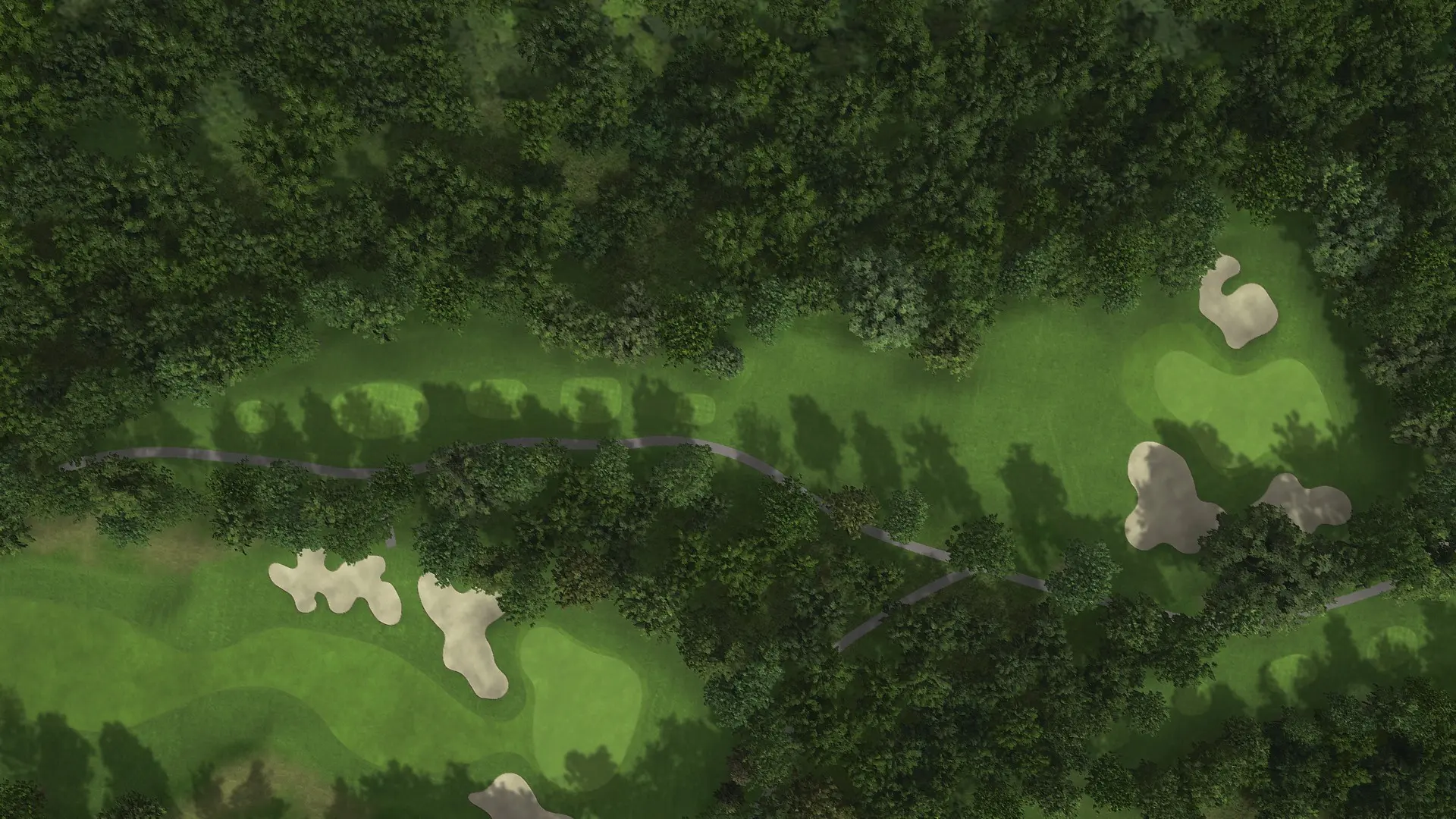 Hole 17 at Eniwa CC: Mashu and Shikotsu