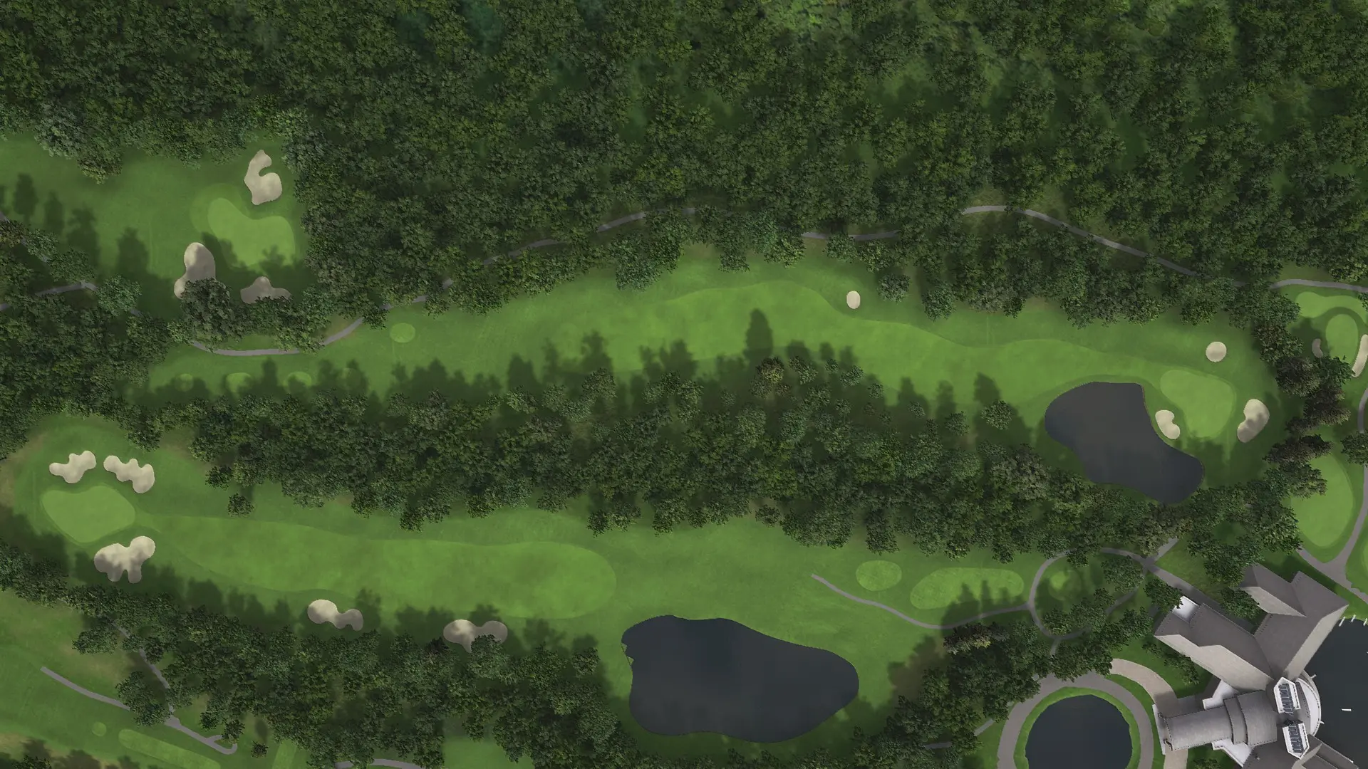 Hole 18 at Eniwa CC: Mashu and Shikotsu