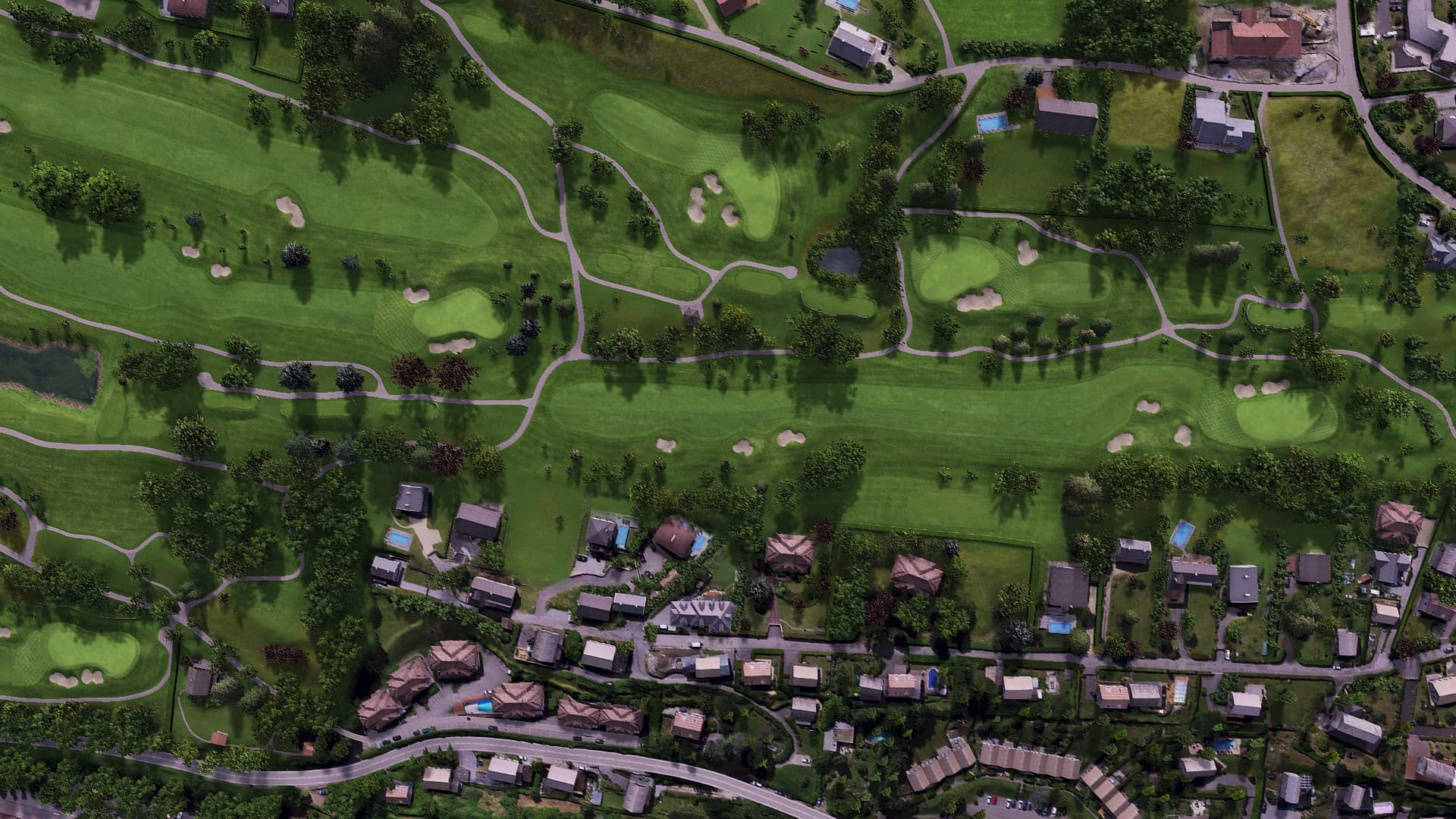 Hole 7 at Evian Resort Golf Club - Champions Course