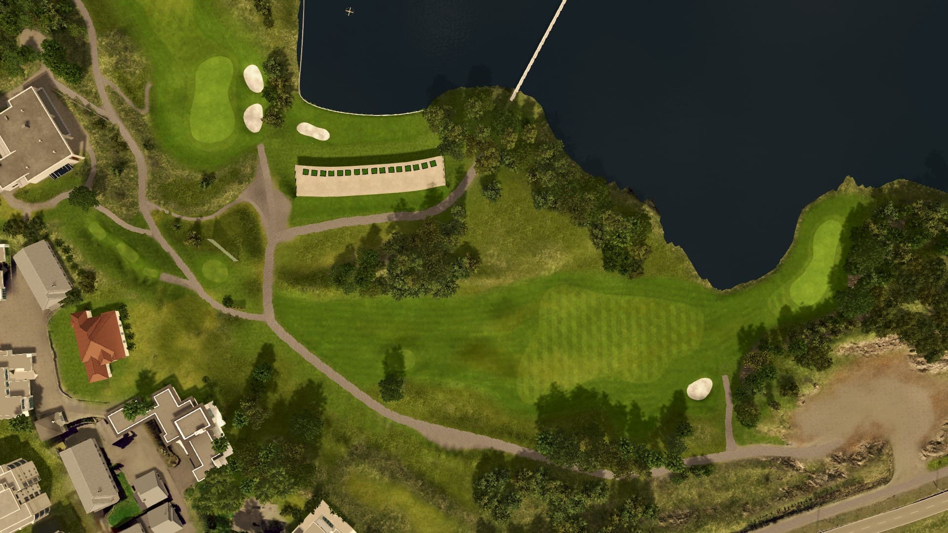 Hole 1 at Fana Golfklubb