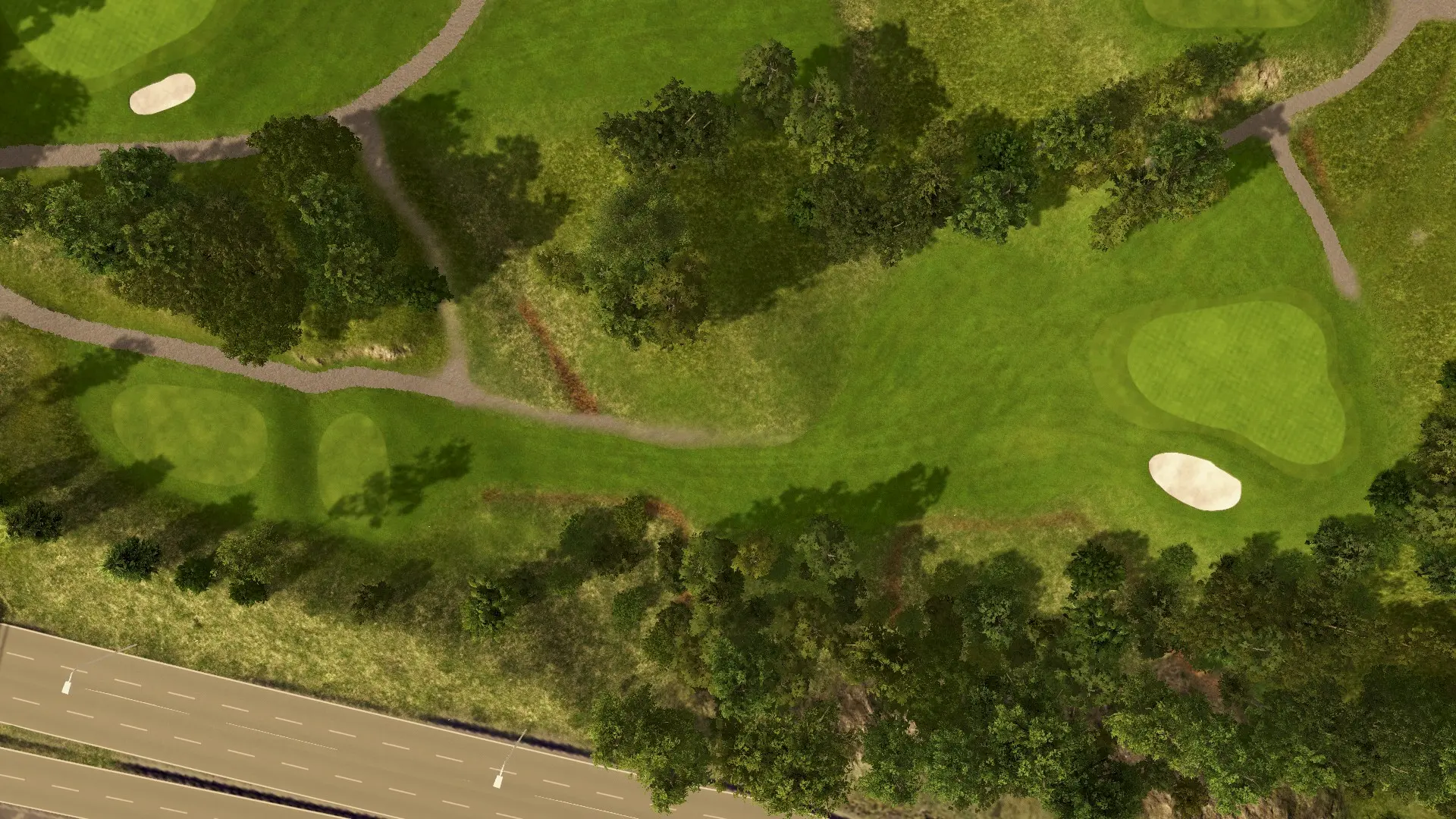 Hole 2 at Fana Golfklubb