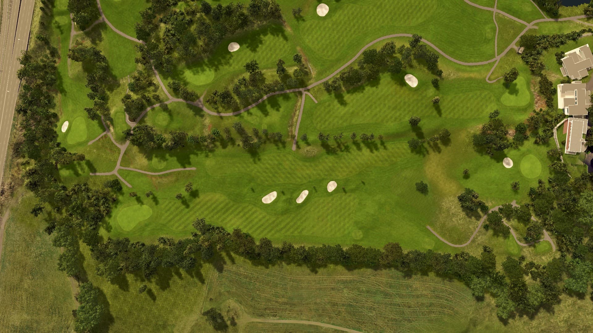 Hole 3 at Fana Golfklubb