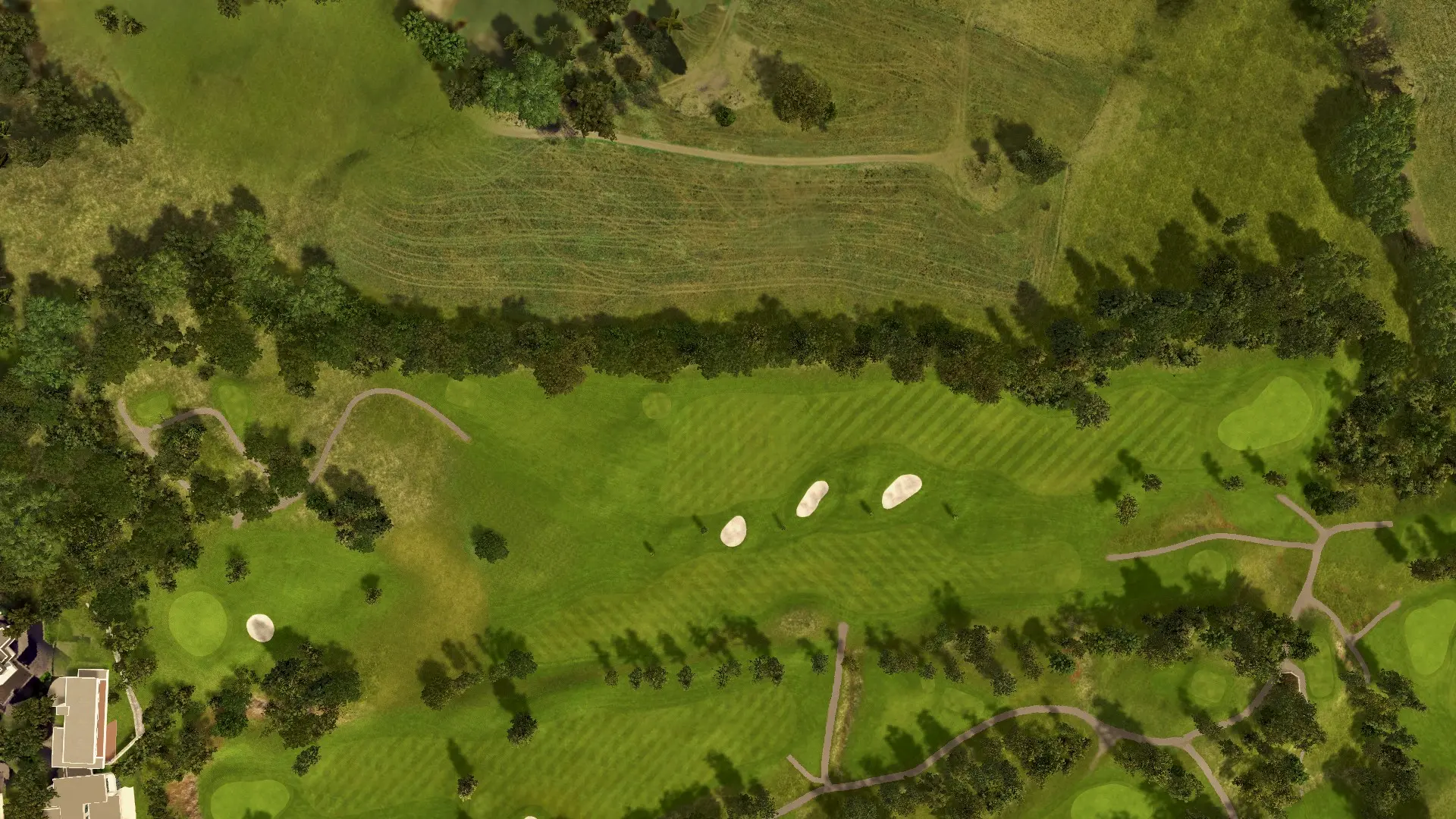 Hole 4 at Fana Golfklubb