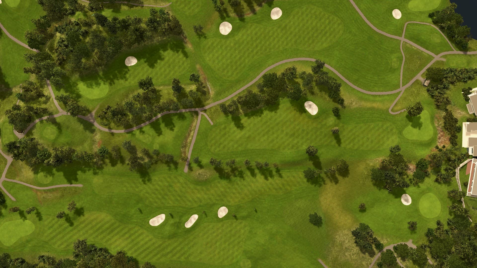 Hole 5 at Fana Golfklubb