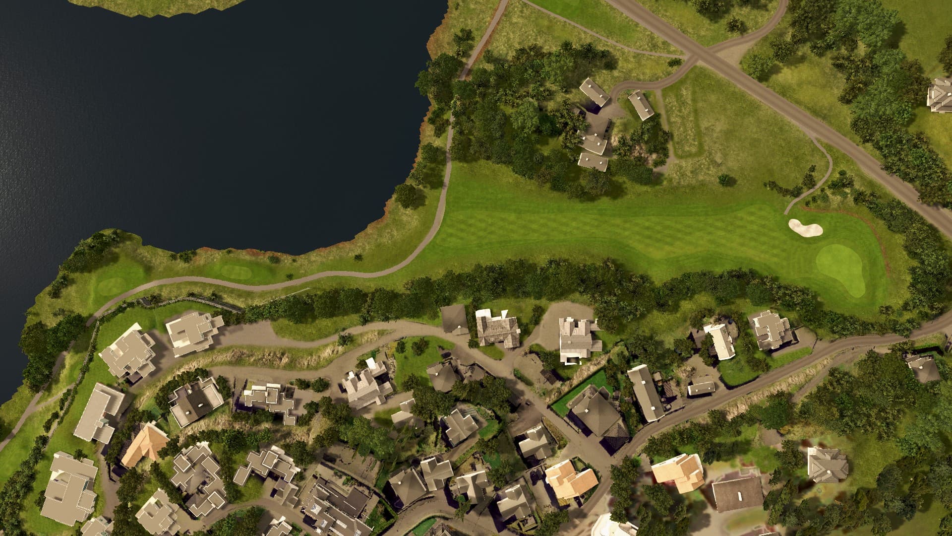 Hole 7 at Fana Golfklubb