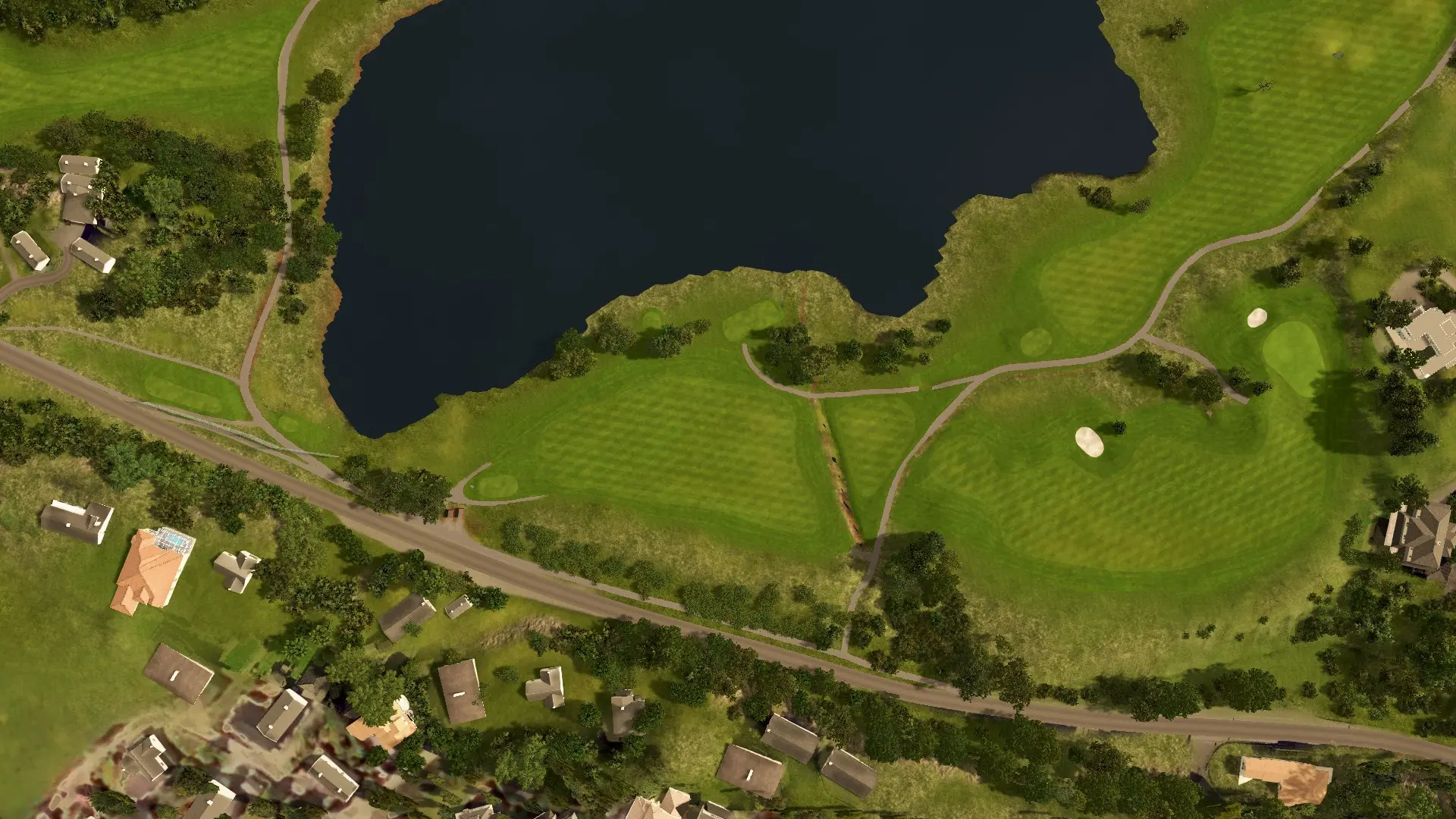 Hole 8 at Fana Golfklubb