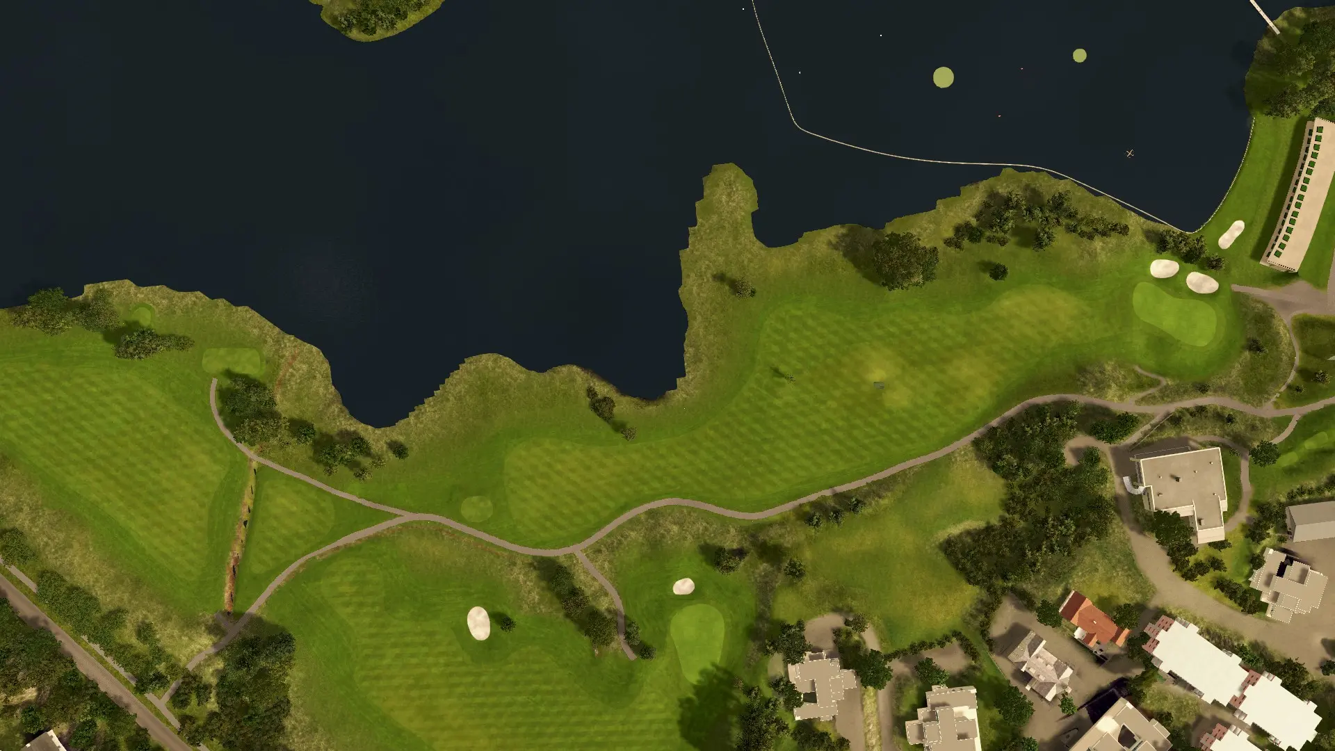 Hole 9 at Fana Golfklubb