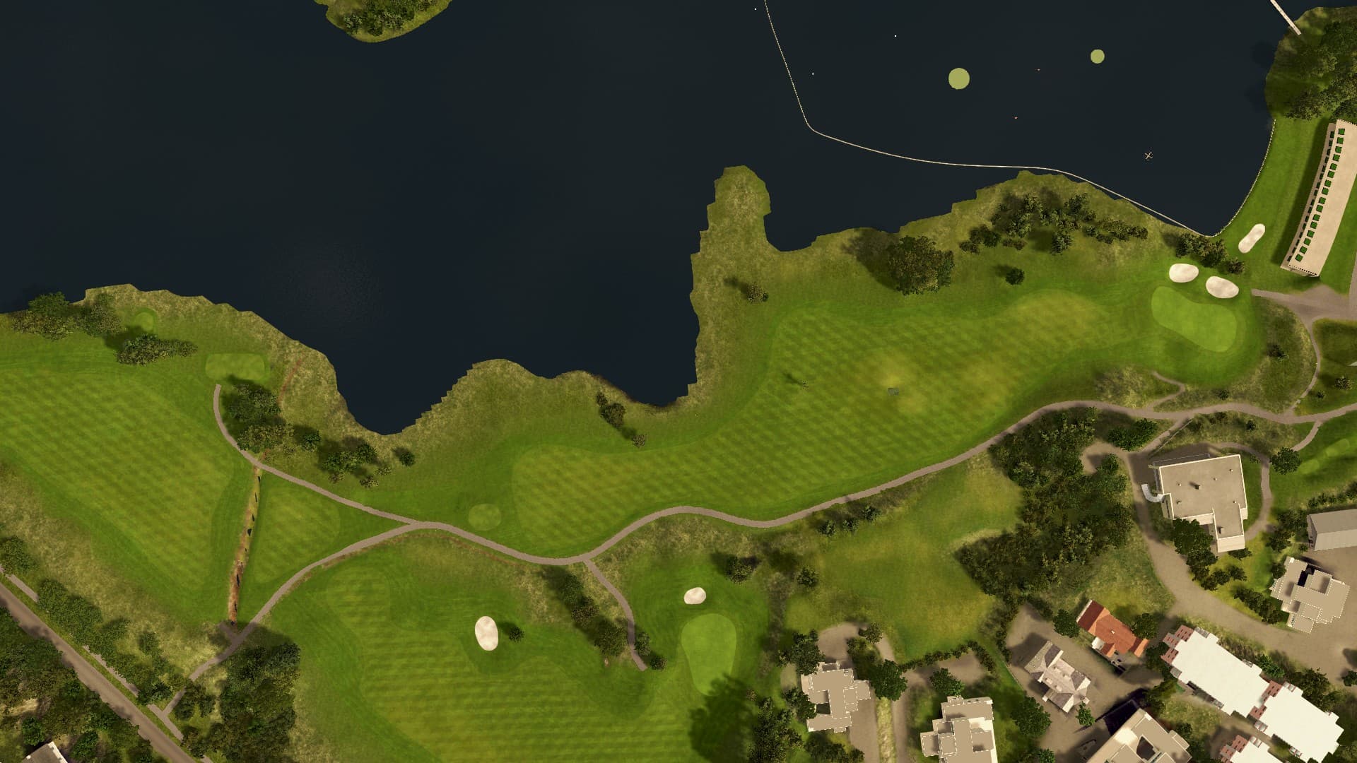 Hole 9 at Fana Golfklubb