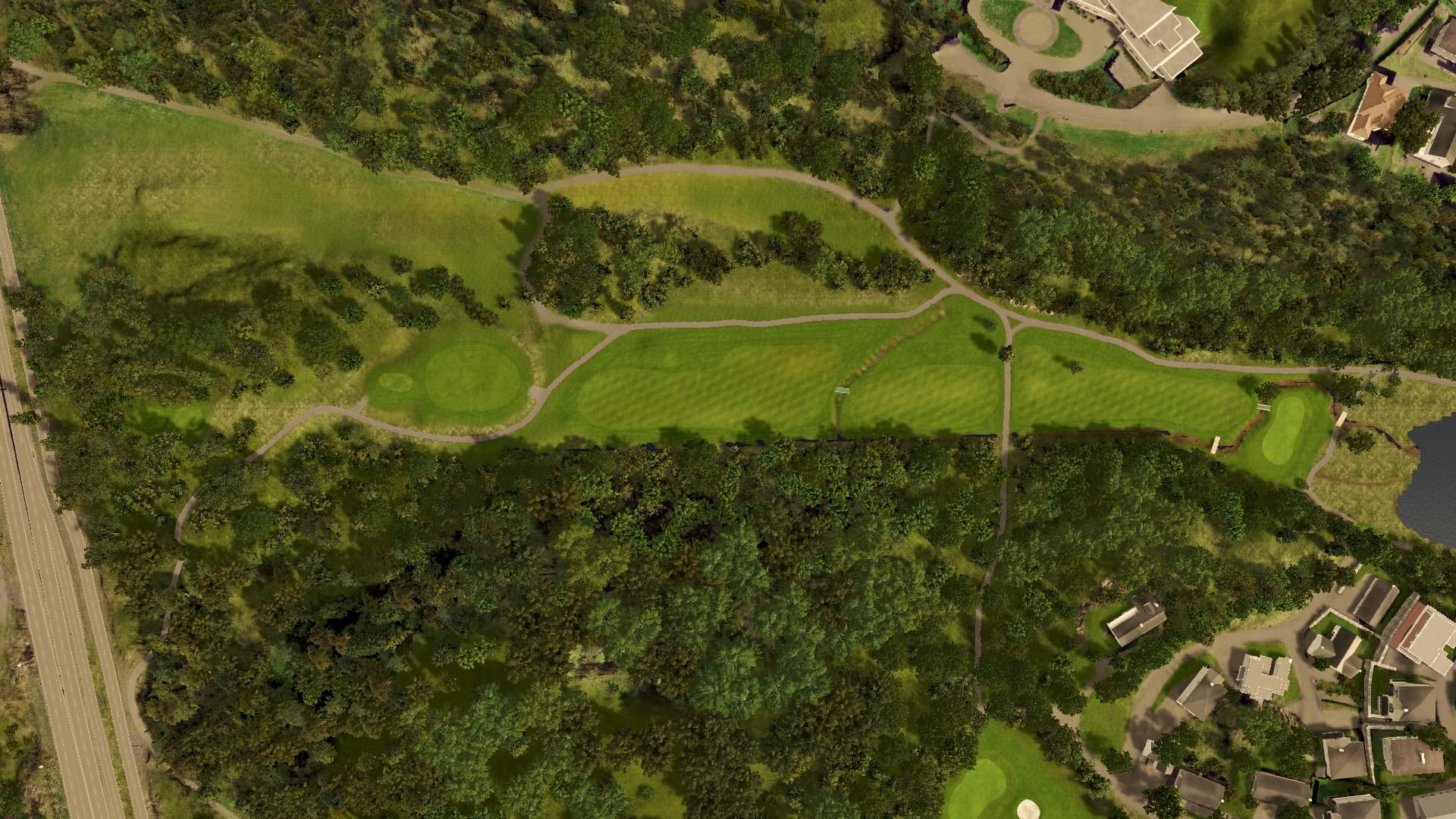 Hole 12 at Fana Golfklubb