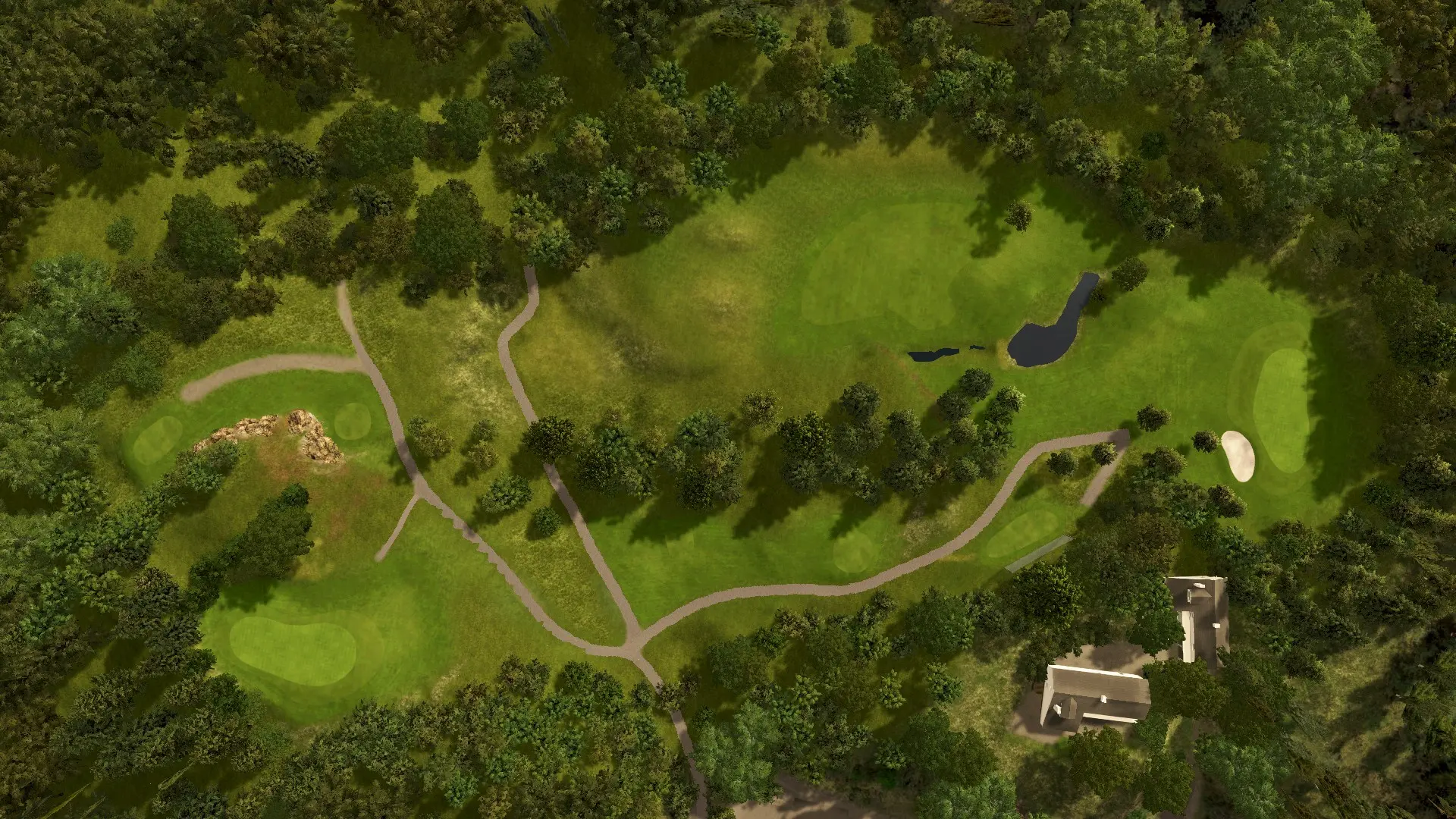 Hole 16 at Fana Golfklubb
