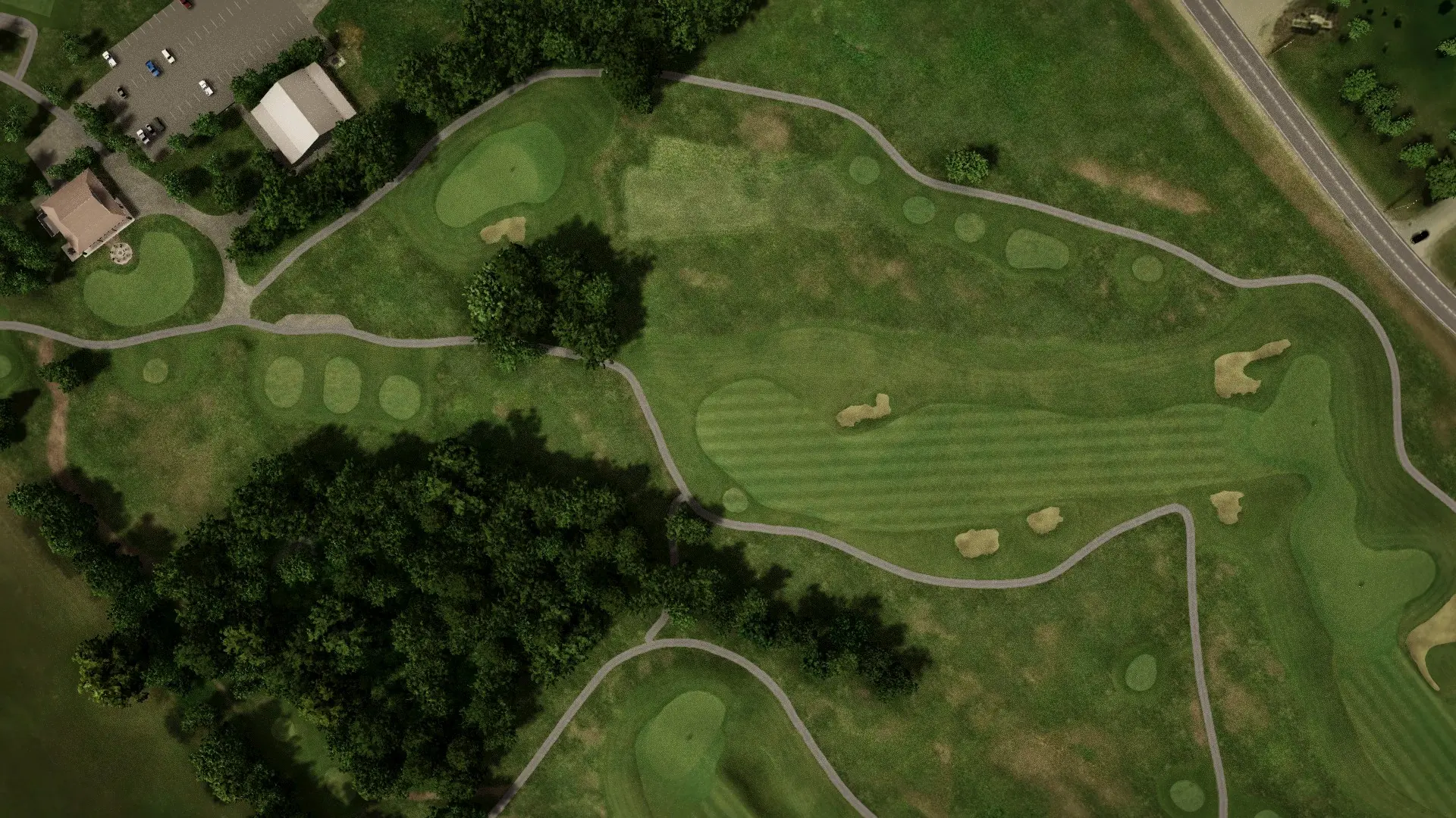Hole 1 at Firekeeper Golf Course