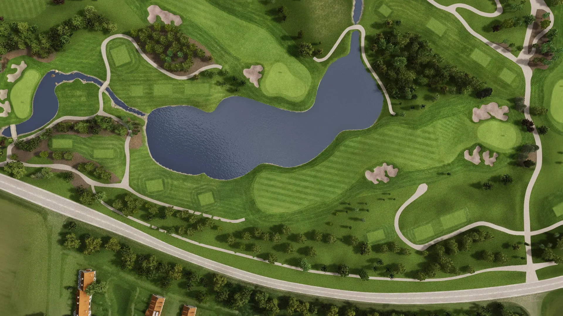 Hole 3 at Fontana GC