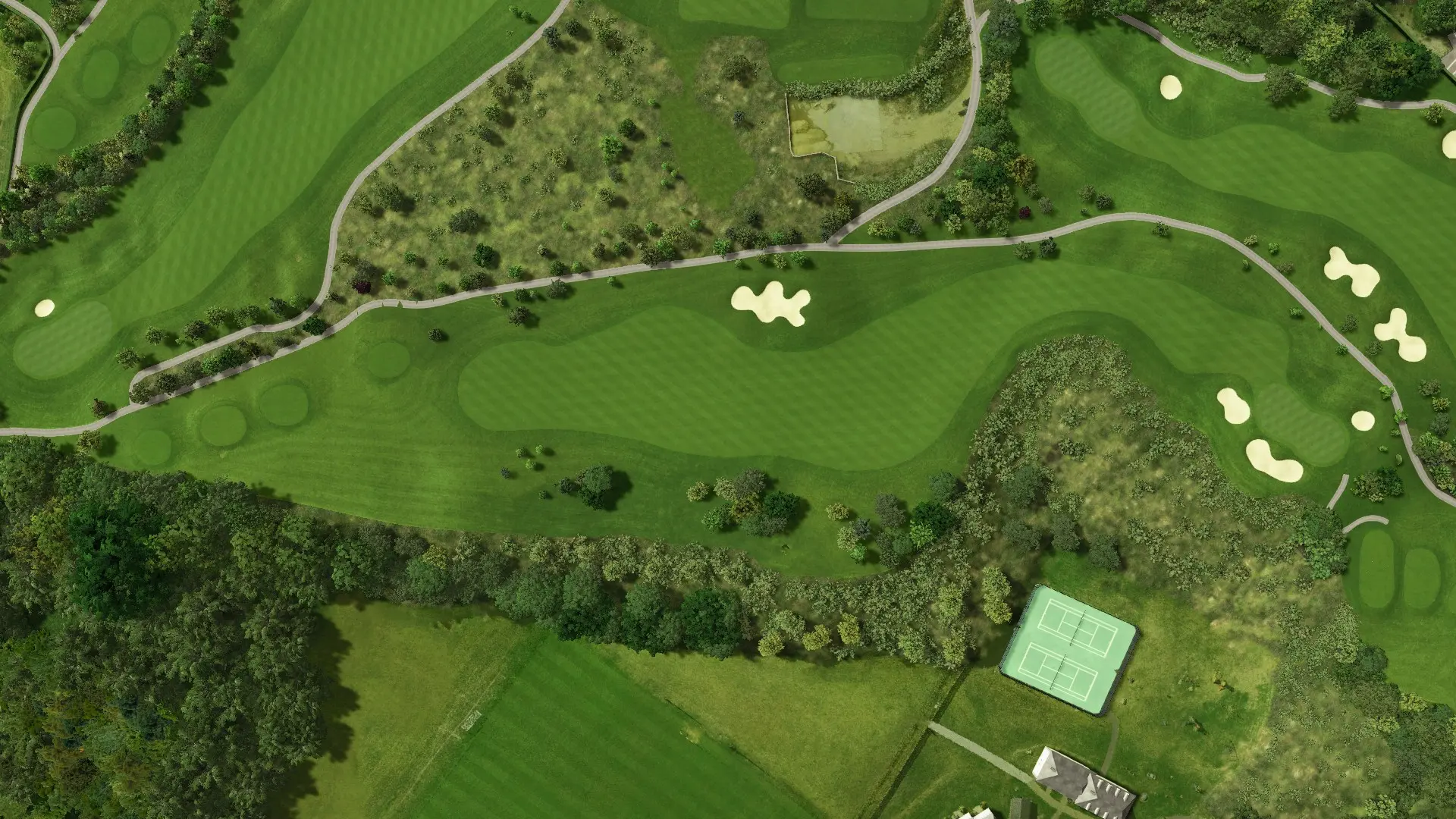 Hole 7 at Fota Island - Barryscourt