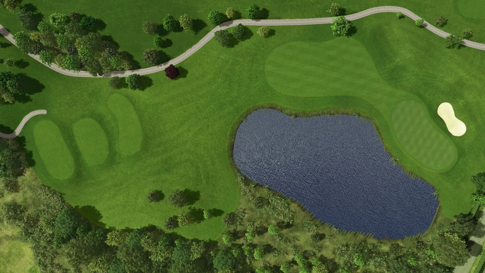 Hole 8 at Fota Island - Barryscourt