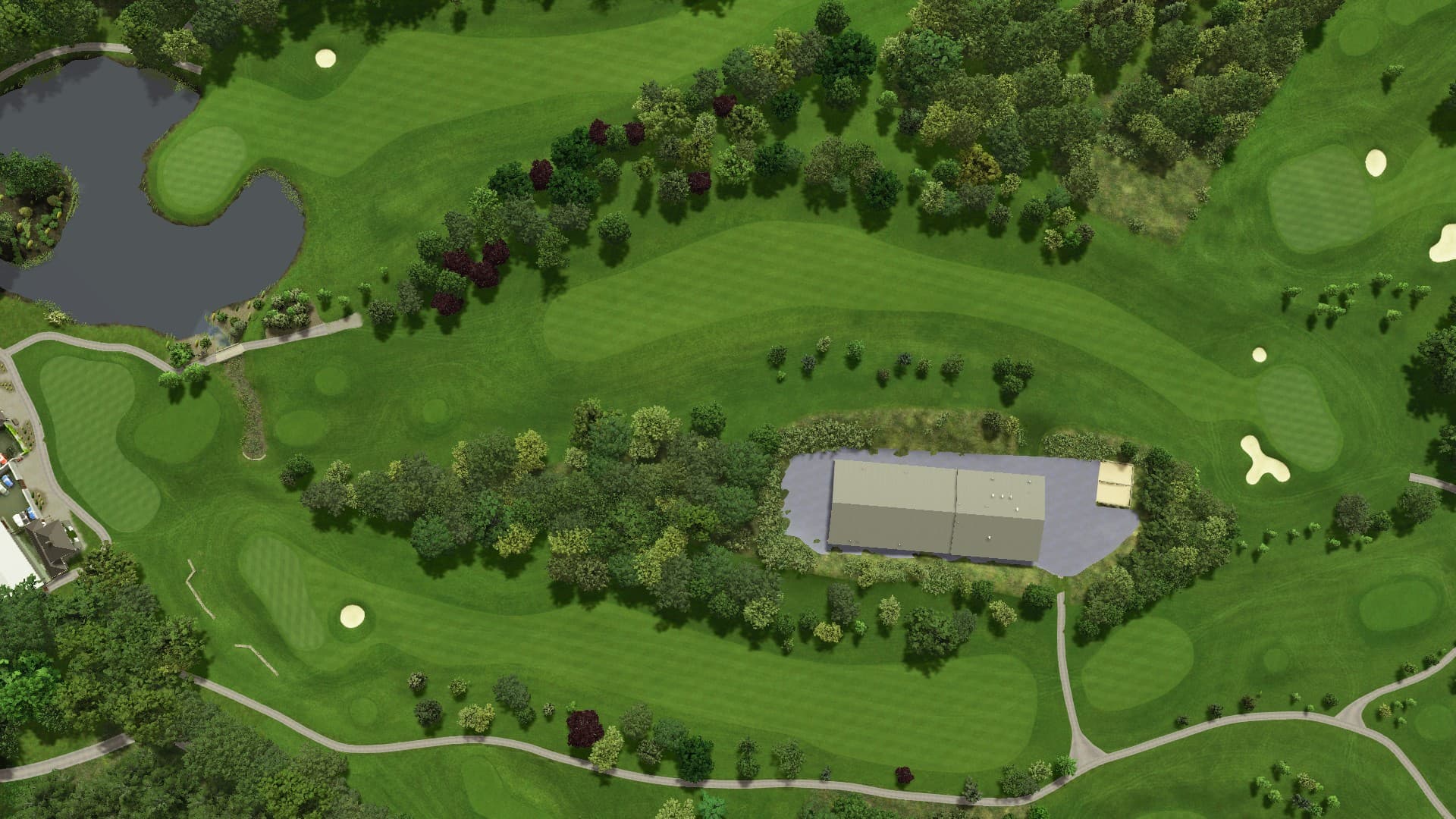 Hole 1 at Fota Island - Deerpark
