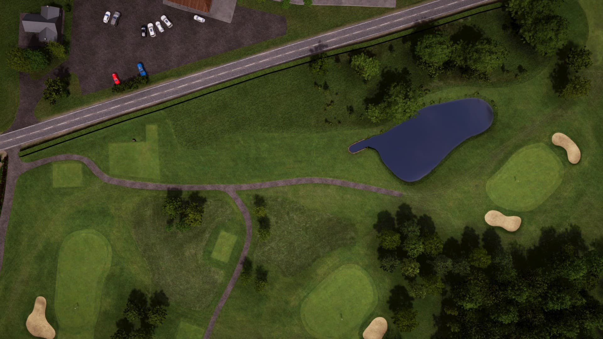 Hole 3 at Foyle Golf Centre
