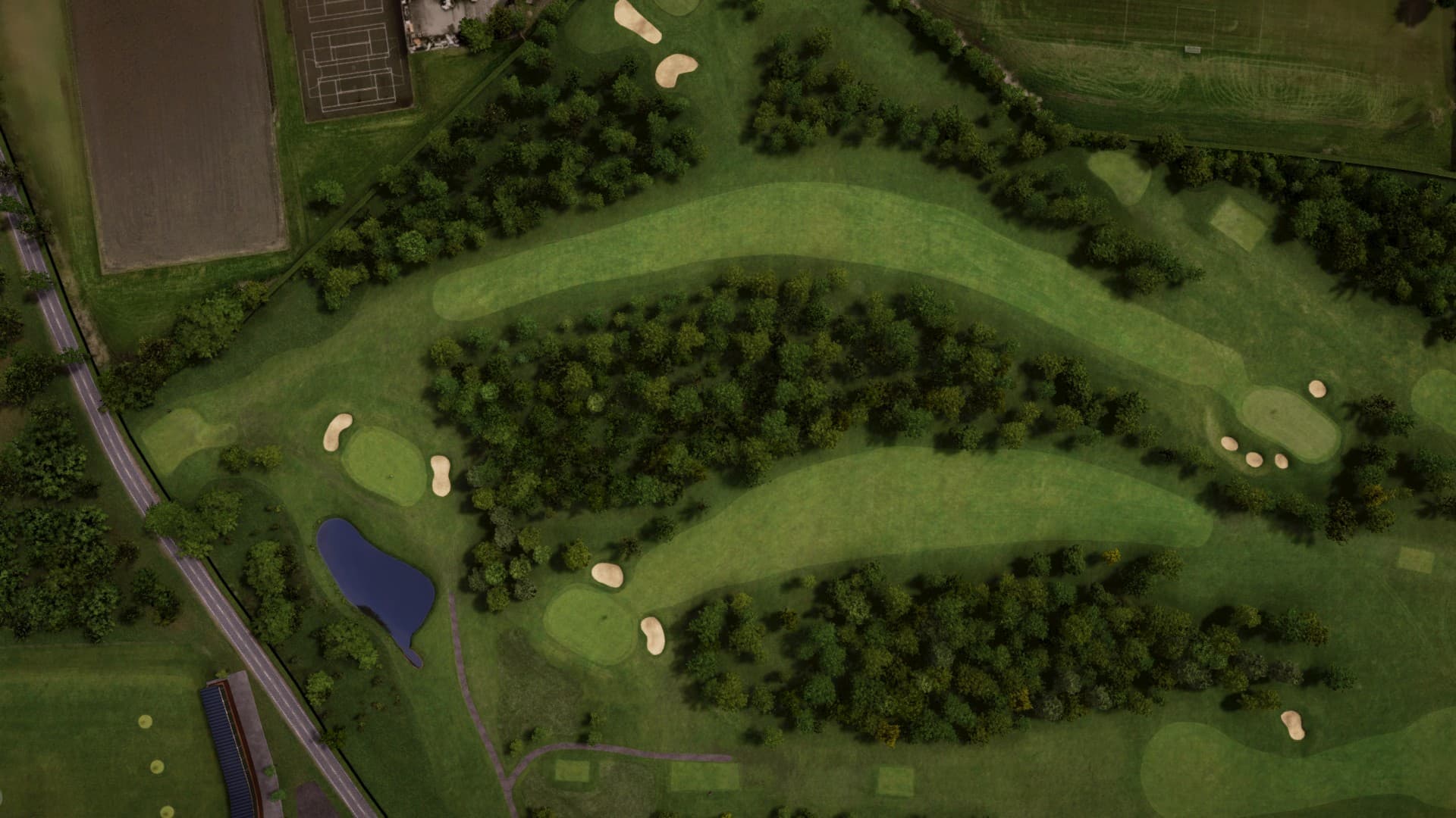Hole 4 at Foyle Golf Centre