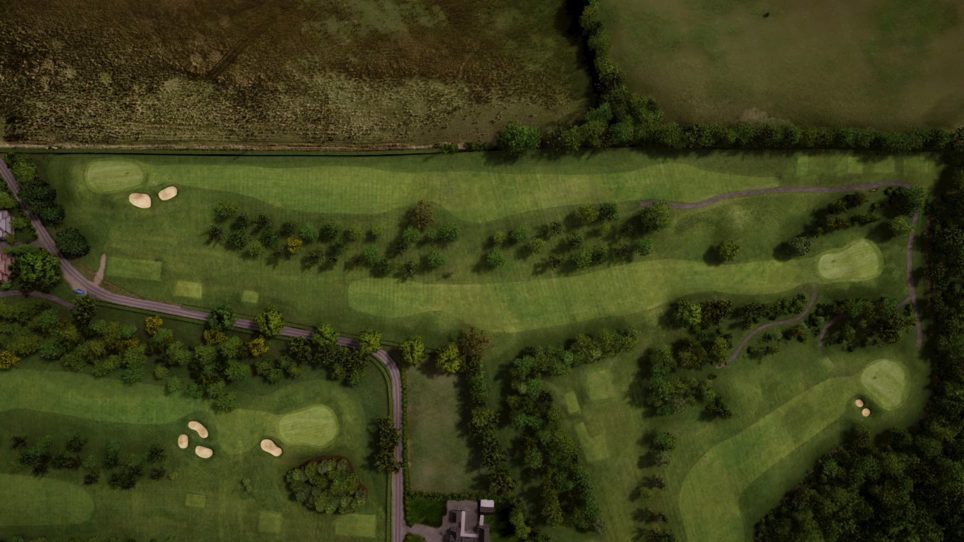 Hole 6 at Foyle Golf Centre