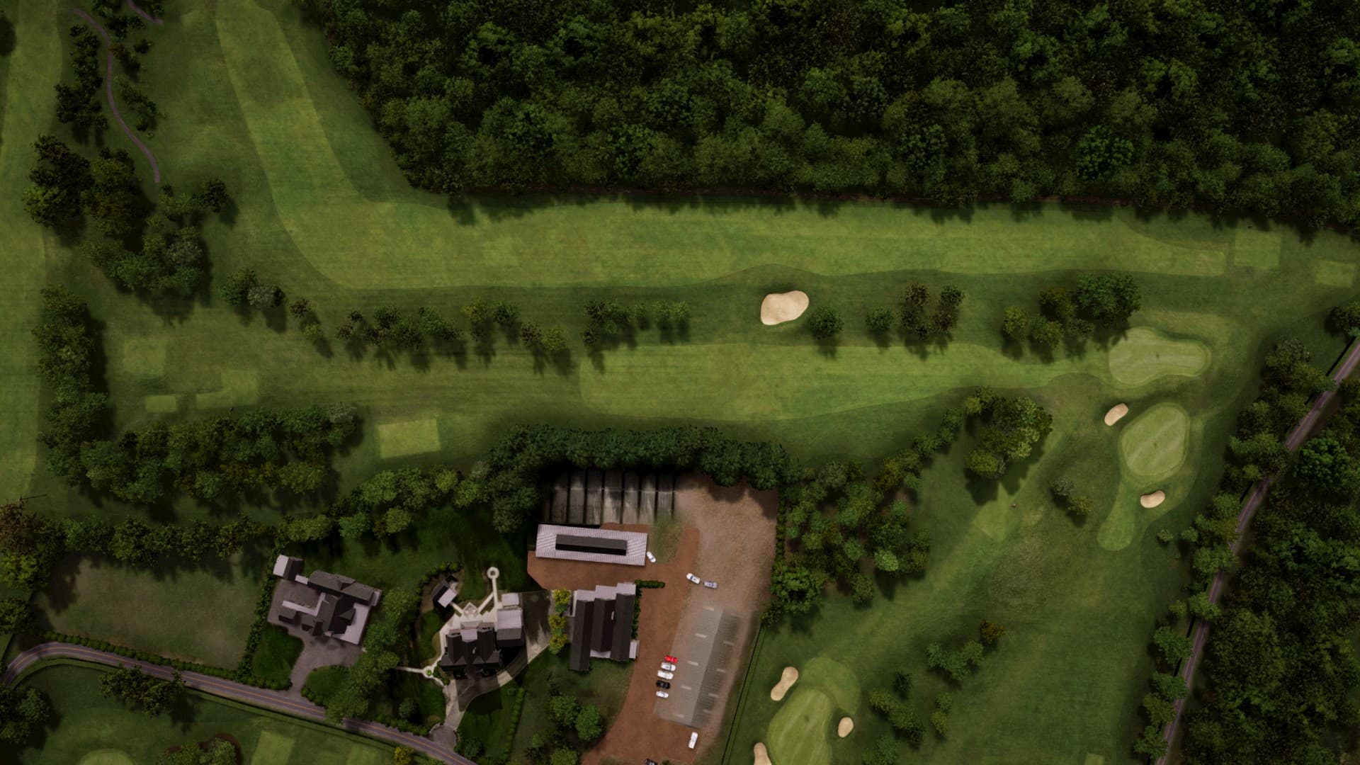 Hole 7 at Foyle Golf Centre