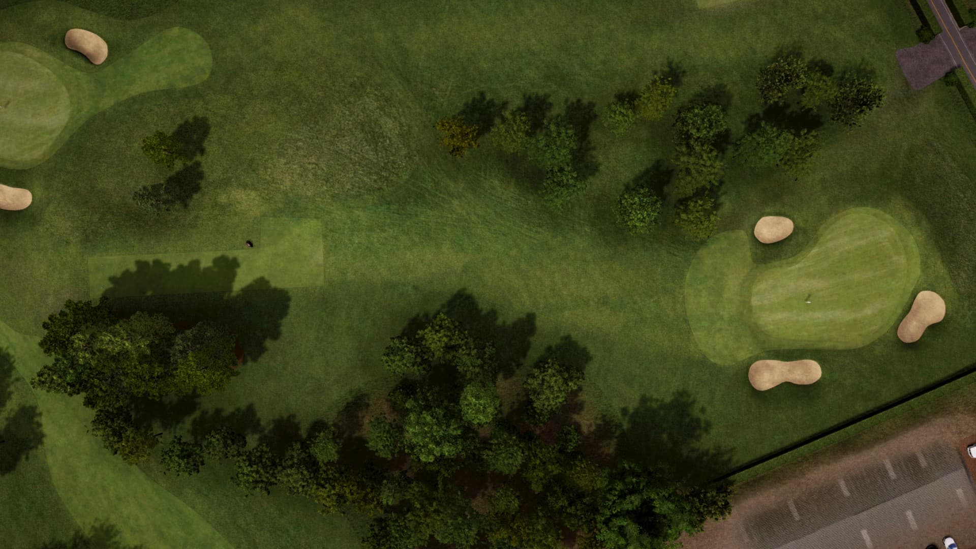Hole 8 at Foyle Golf Centre