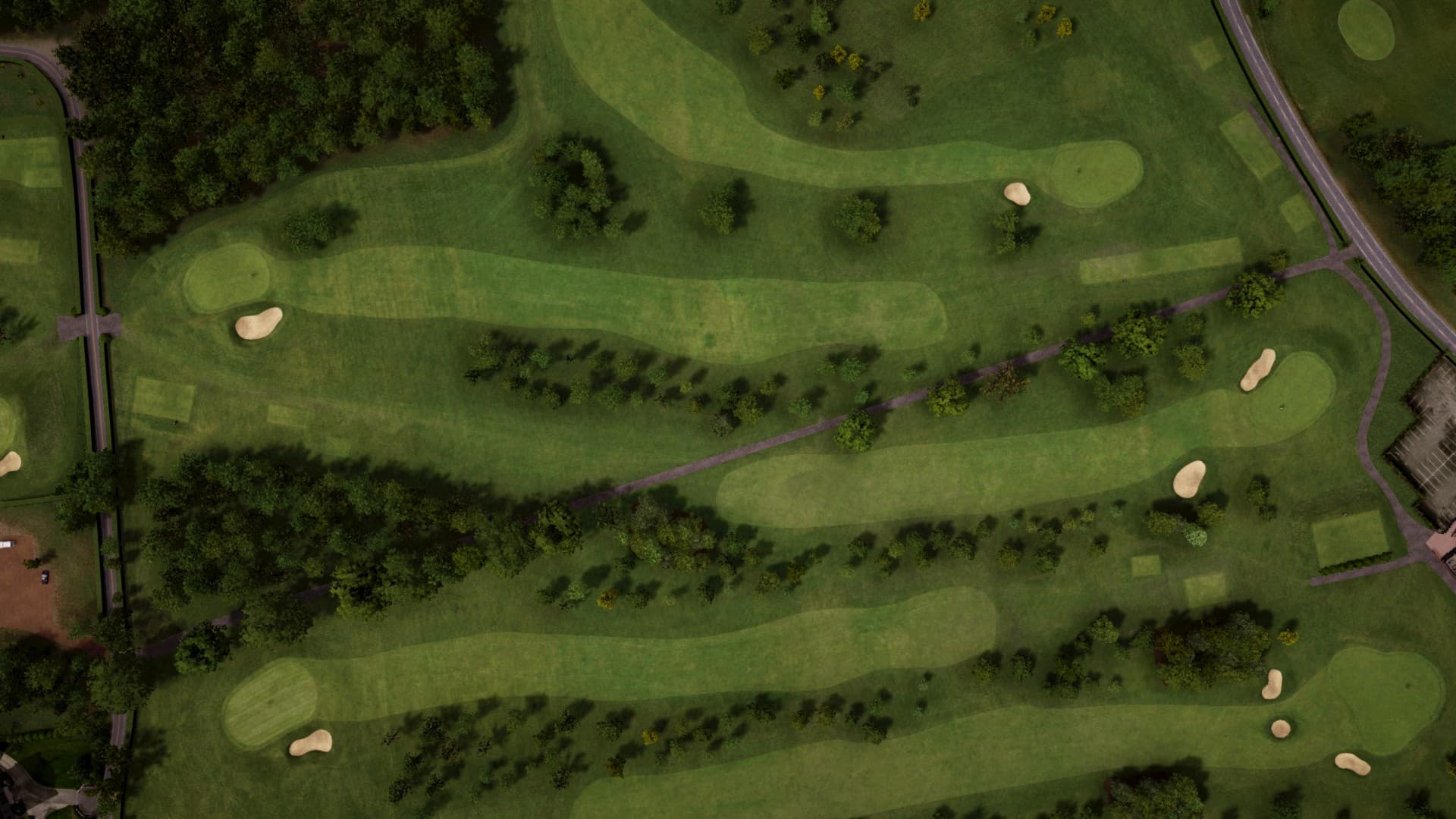 Hole 9 at Foyle Golf Centre