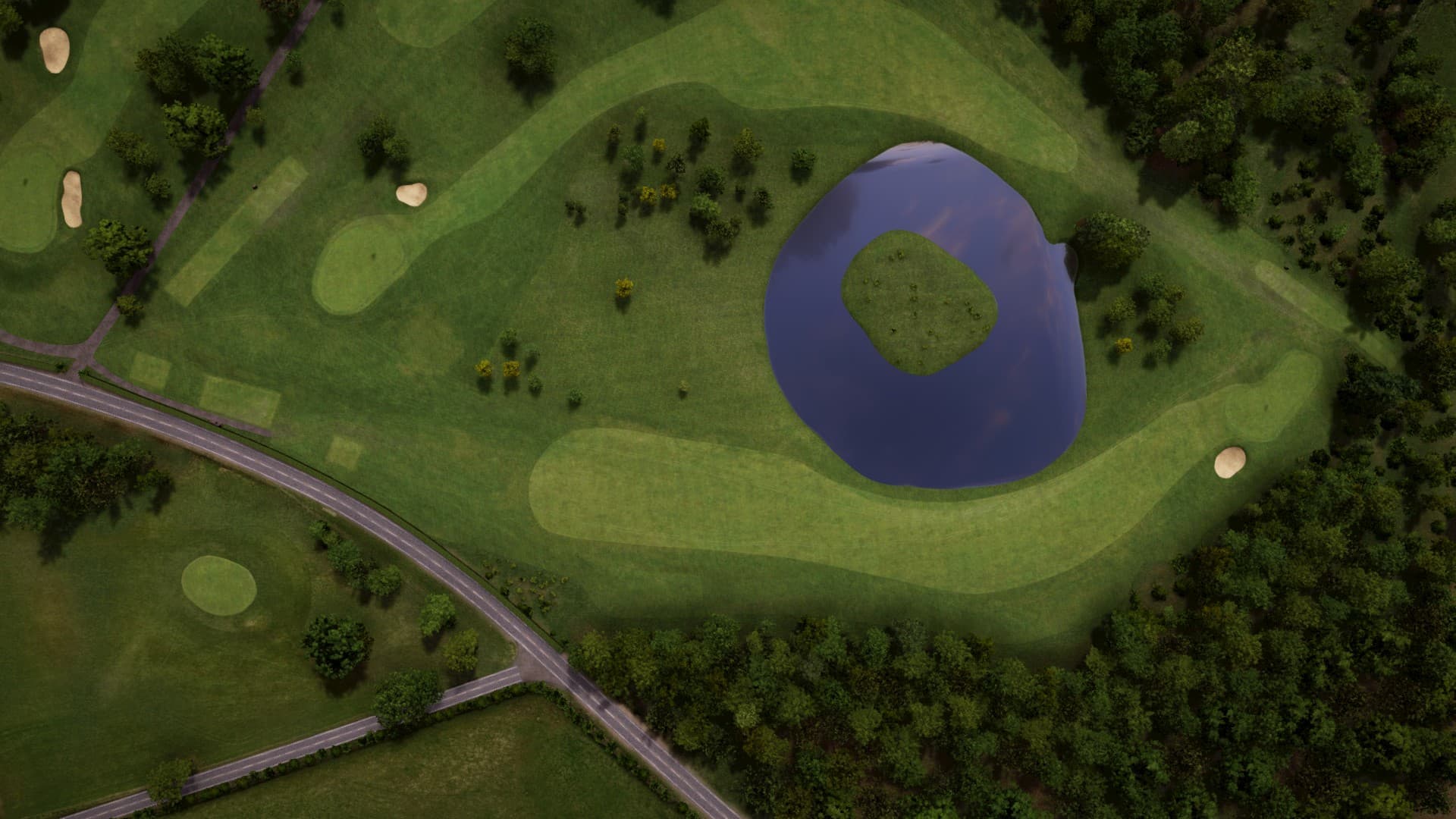 Hole 10 at Foyle Golf Centre