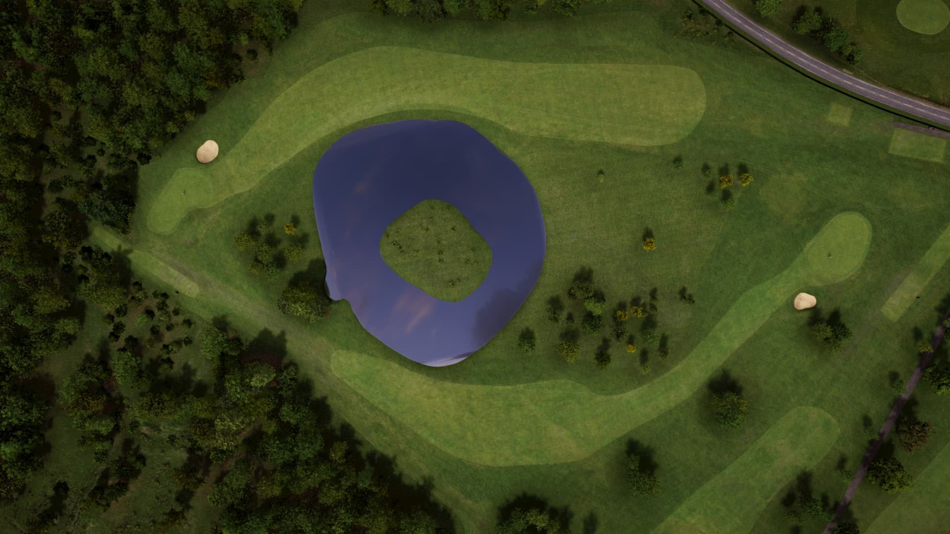 Hole 11 at Foyle Golf Centre