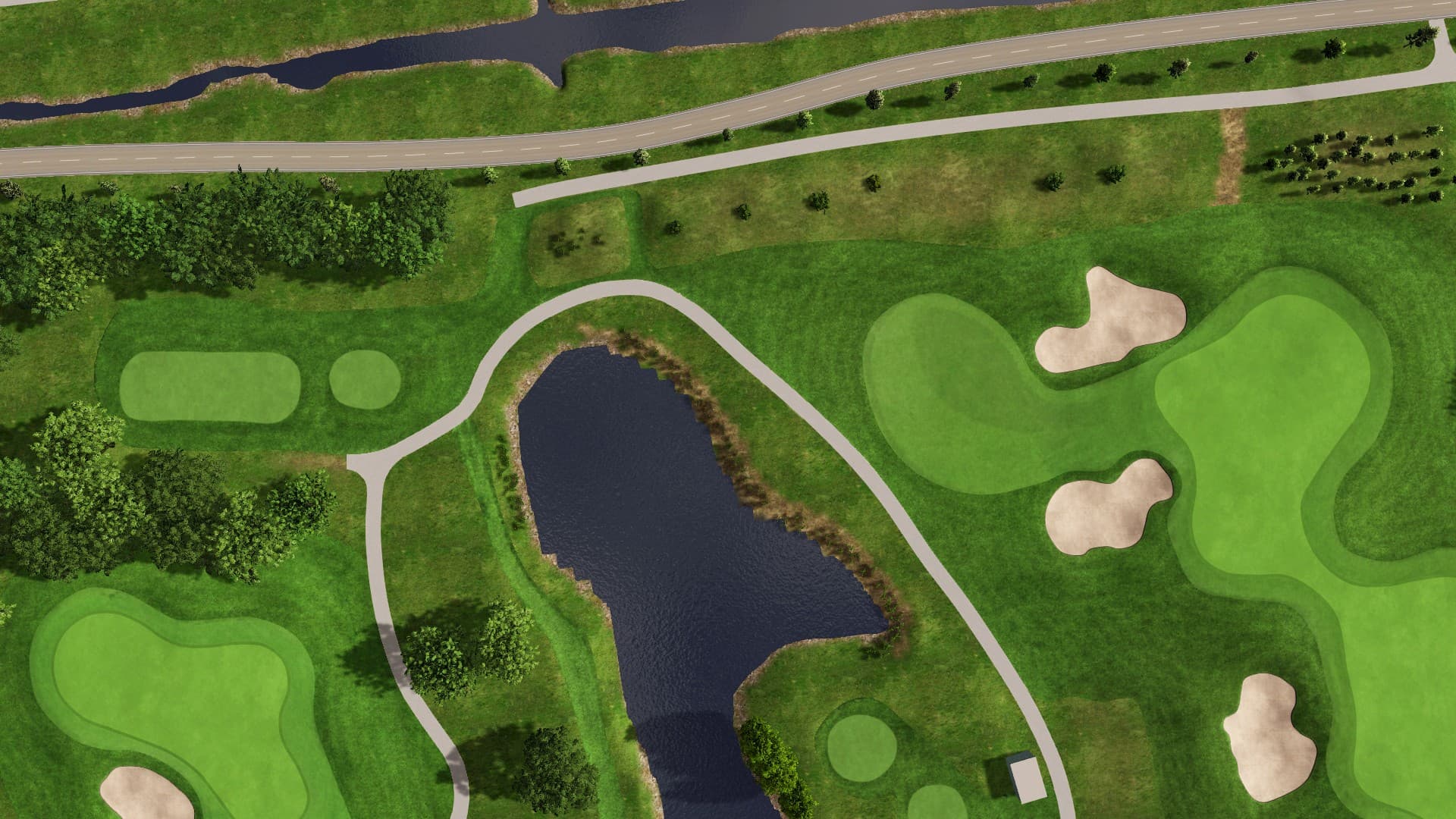Hole 13 at Golfbaan Bentwoud Westwoud Oostwoud