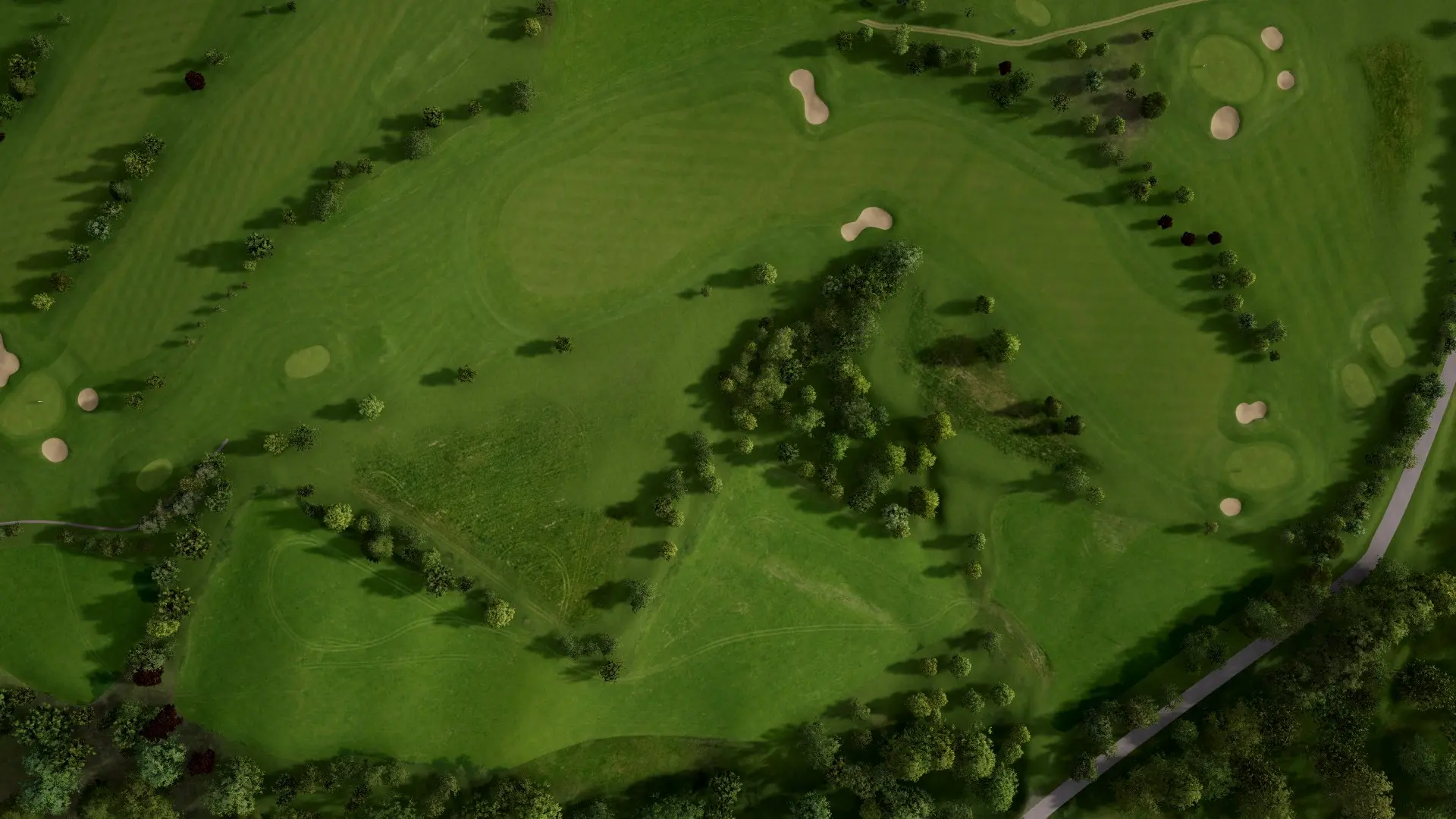 Hole 1 at Gut Berge - View 1