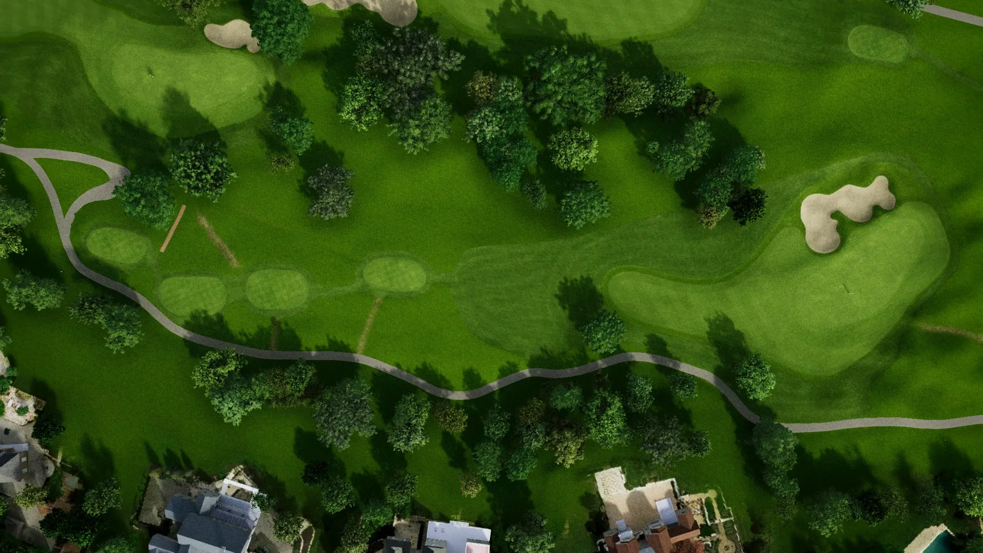 Hole 2 at Hallbrook Country Club