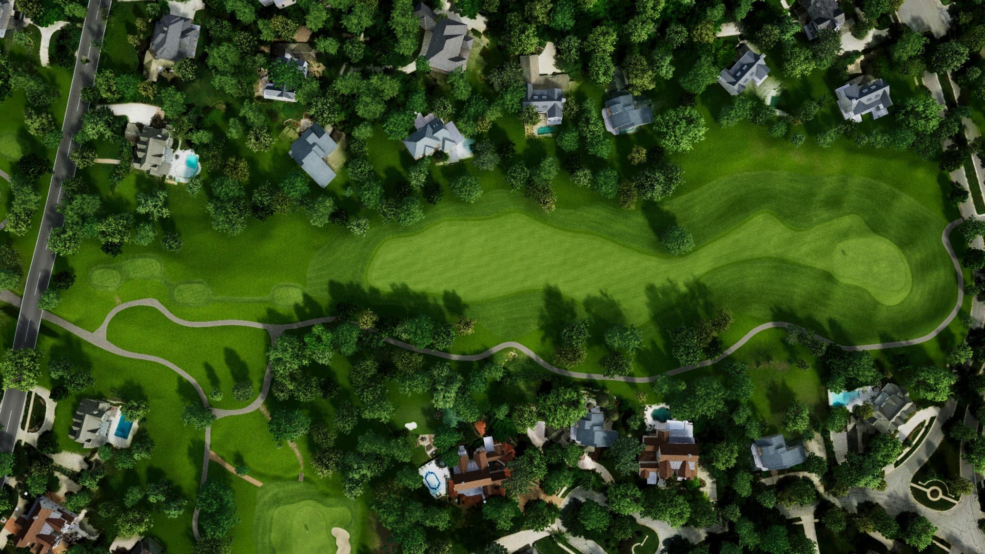 Hole 3 at Hallbrook Country Club