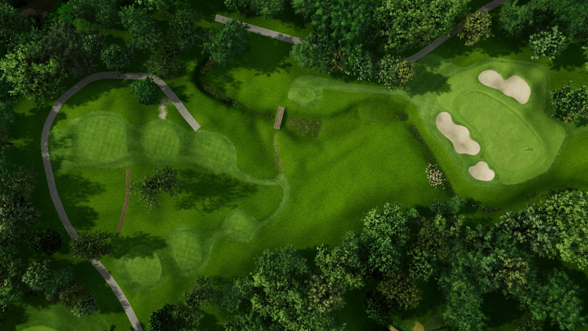 Hole 6 at Hallbrook Country Club