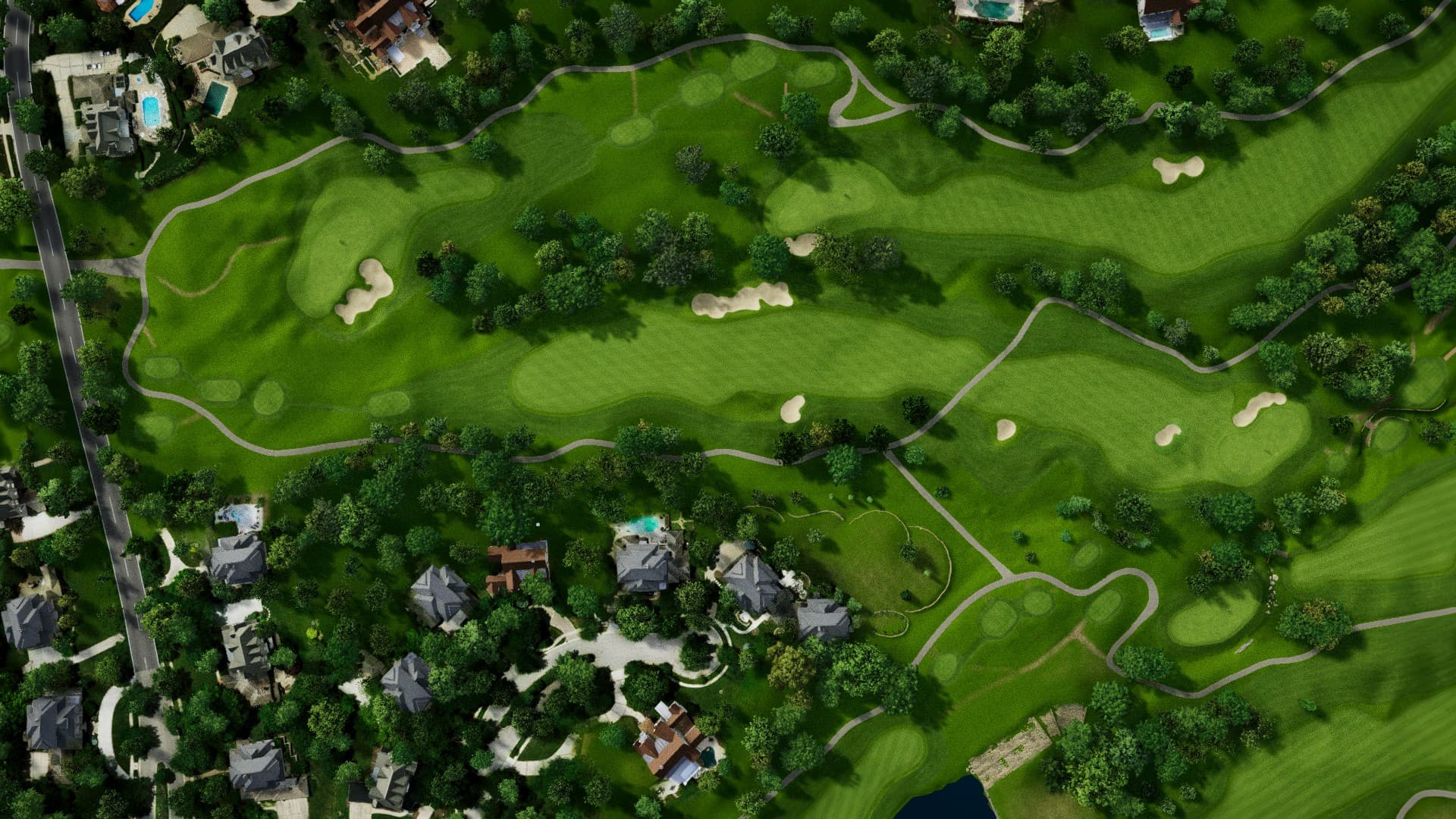 Hole 8 at Hallbrook Country Club