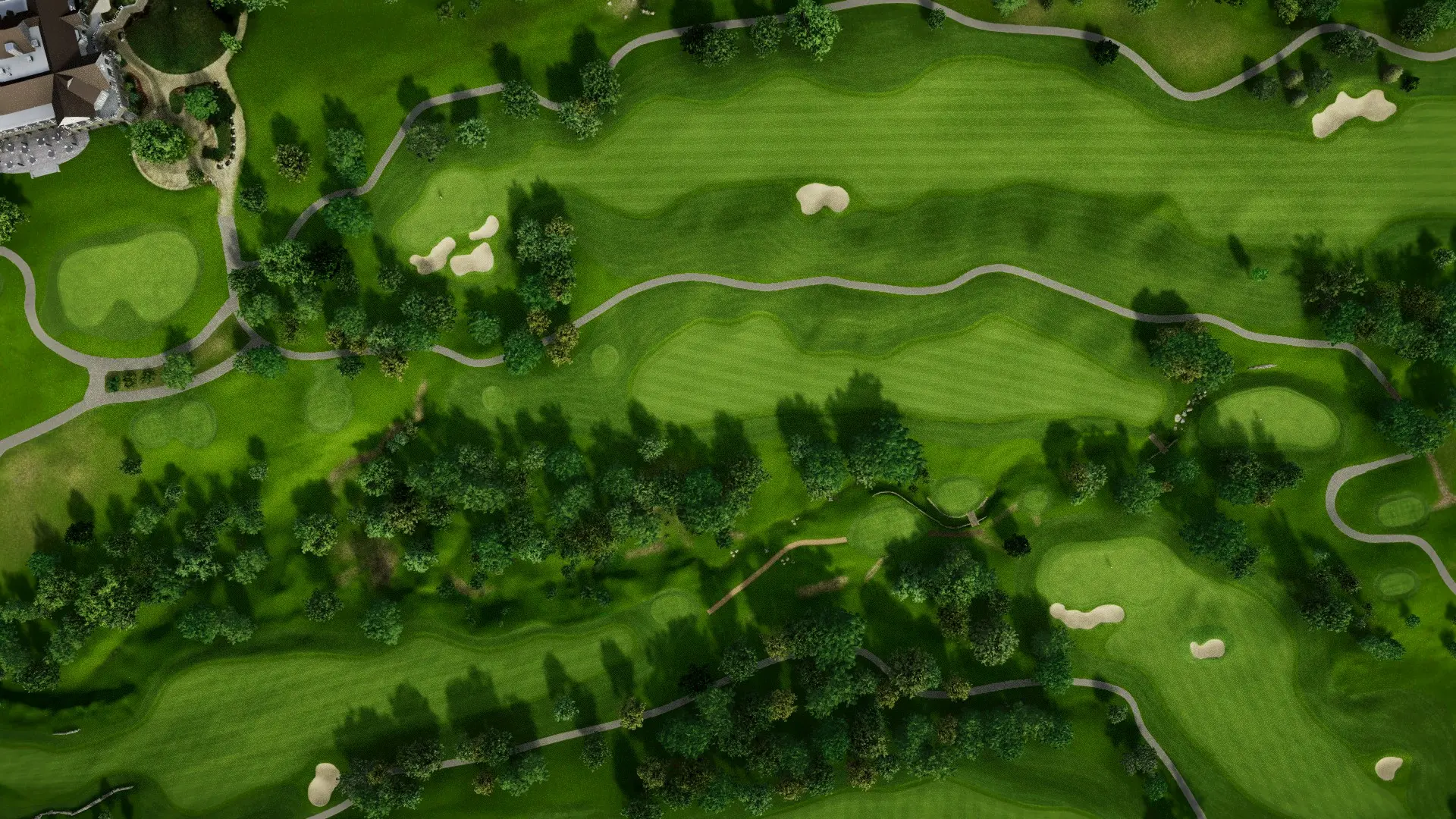 Hole 10 at Hallbrook Country Club