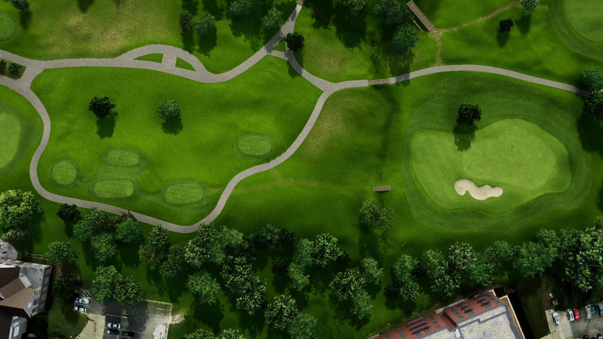 Hole 13 at Hallbrook Country Club