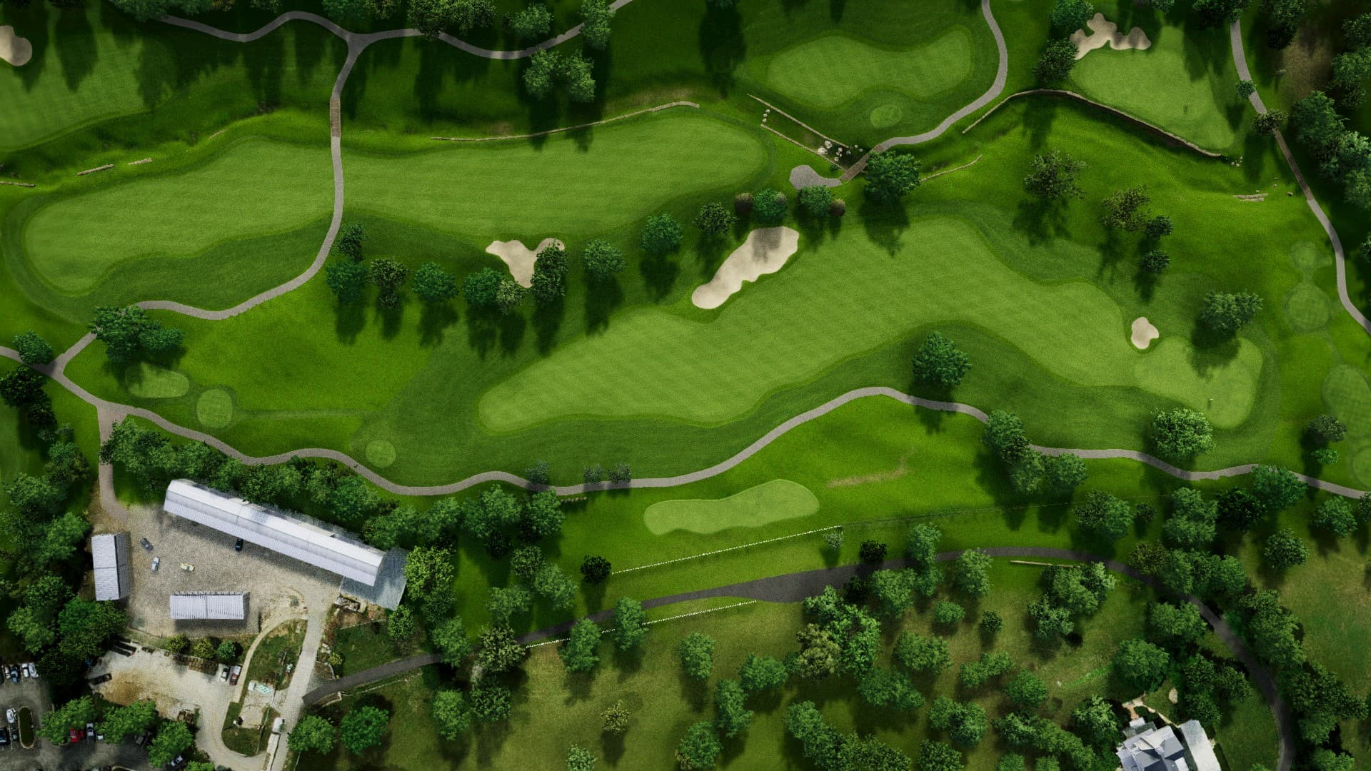 Hole 14 at Hallbrook Country Club