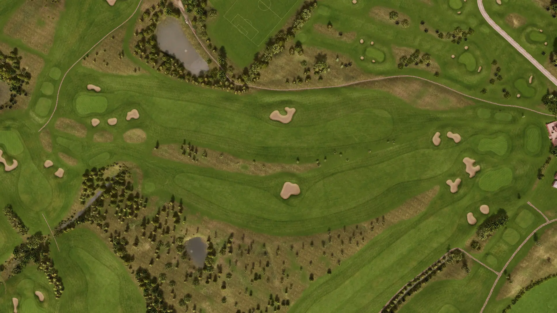 Hole 9 at Hart Common Golf Club