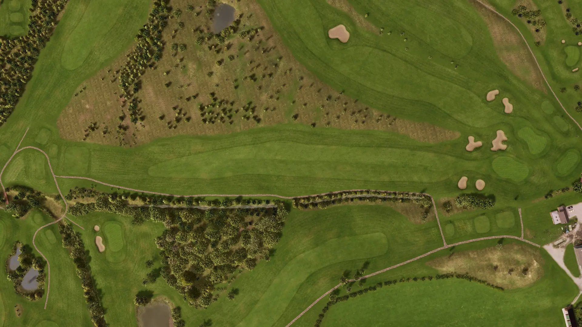 Hole 18 at Hart Common Golf Club