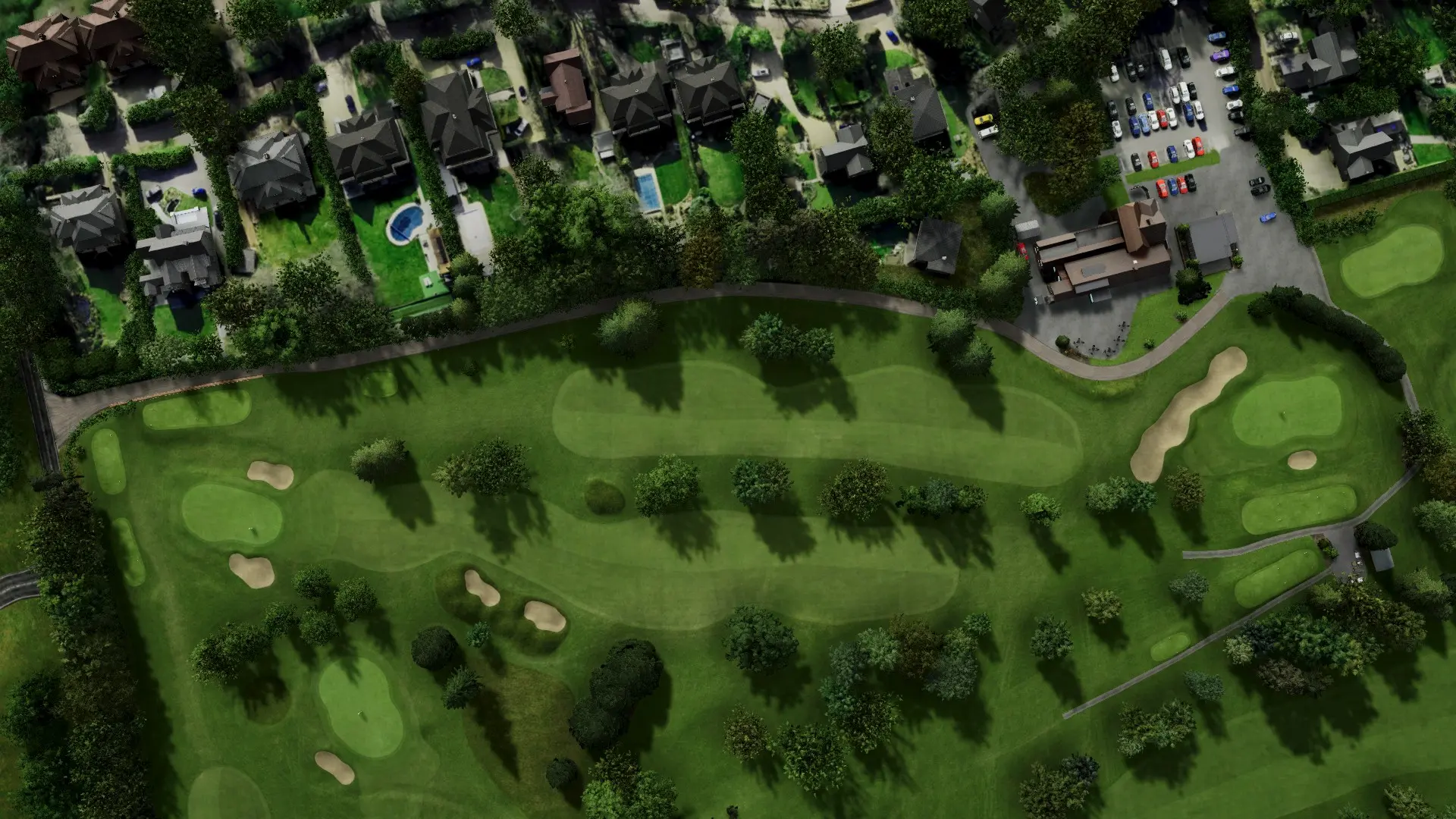 Hole 18 at Haywards Heath Golf Club