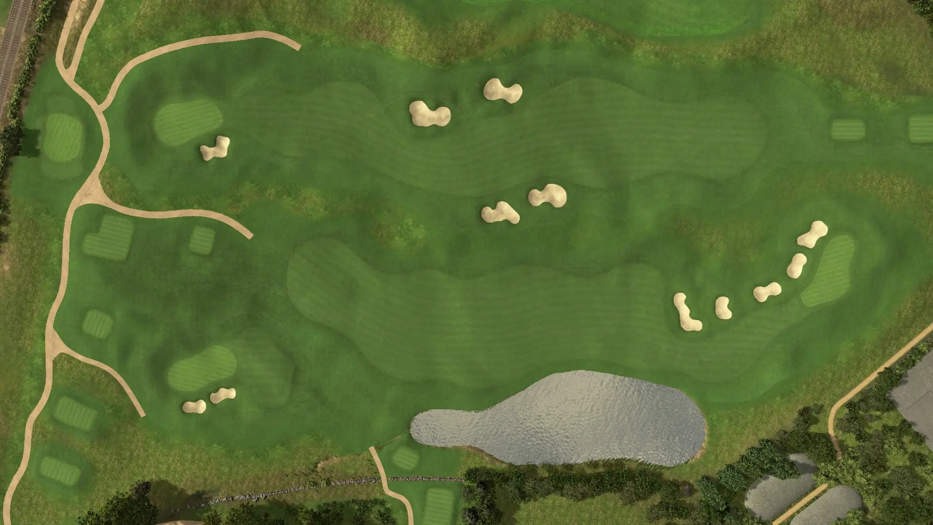 Hole 1 at Hillerød Golf Klub