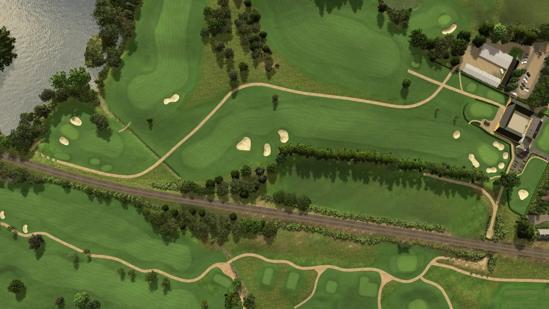 Hole 18 at Hillerød Golf Klub