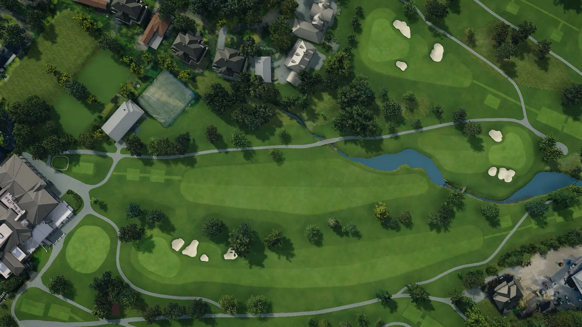 Hole 1 at Hillwood CC