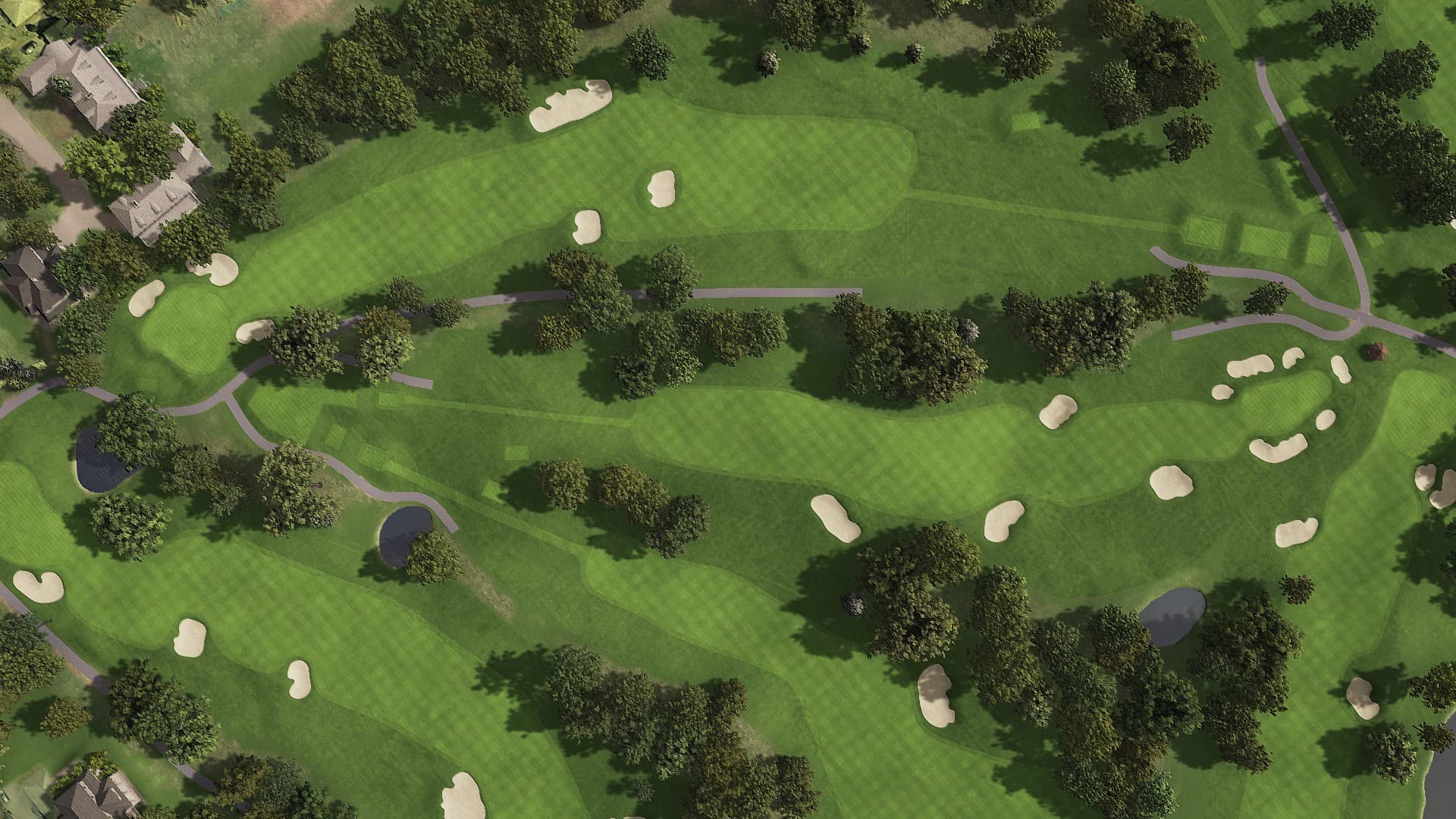 Hole 2 at Interlachen Country Club (Pre-Restoration)