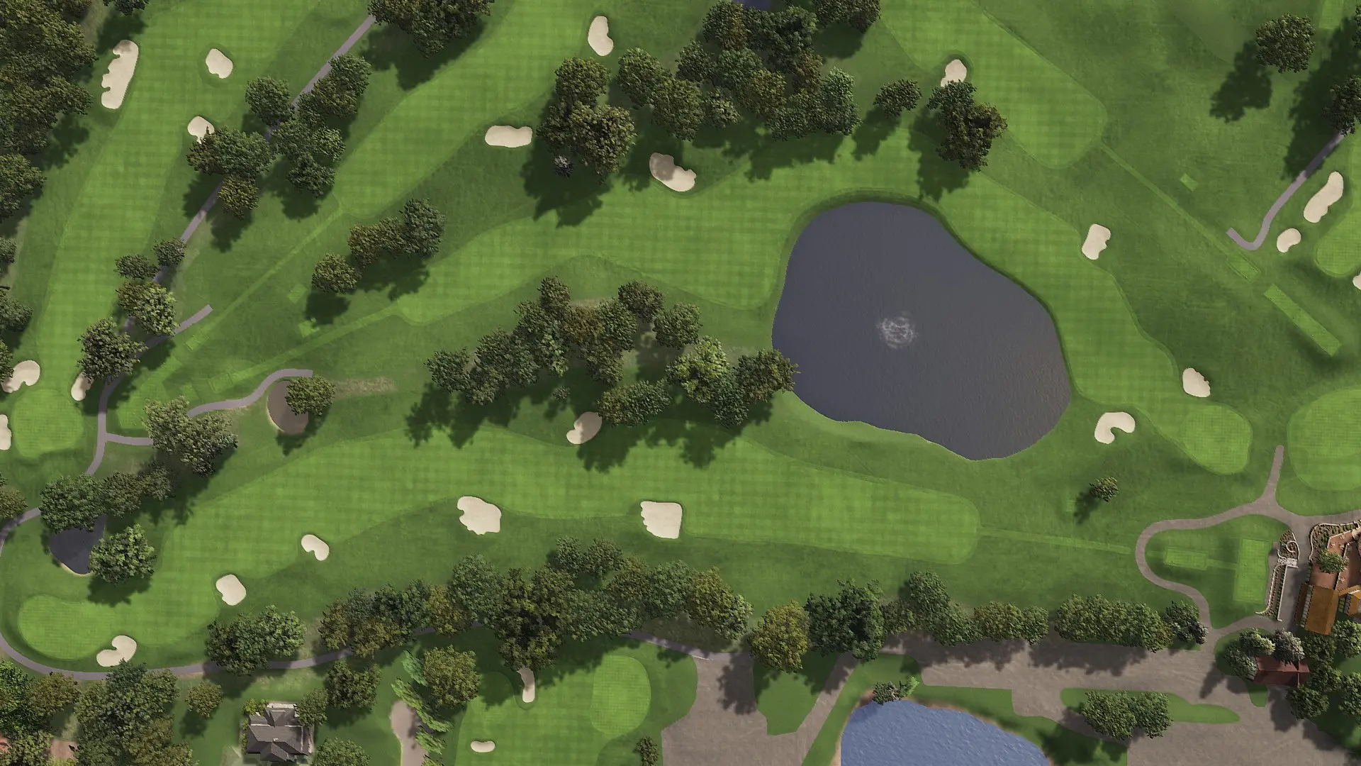 Hole 9 at Interlachen Country Club (Pre-Restoration)